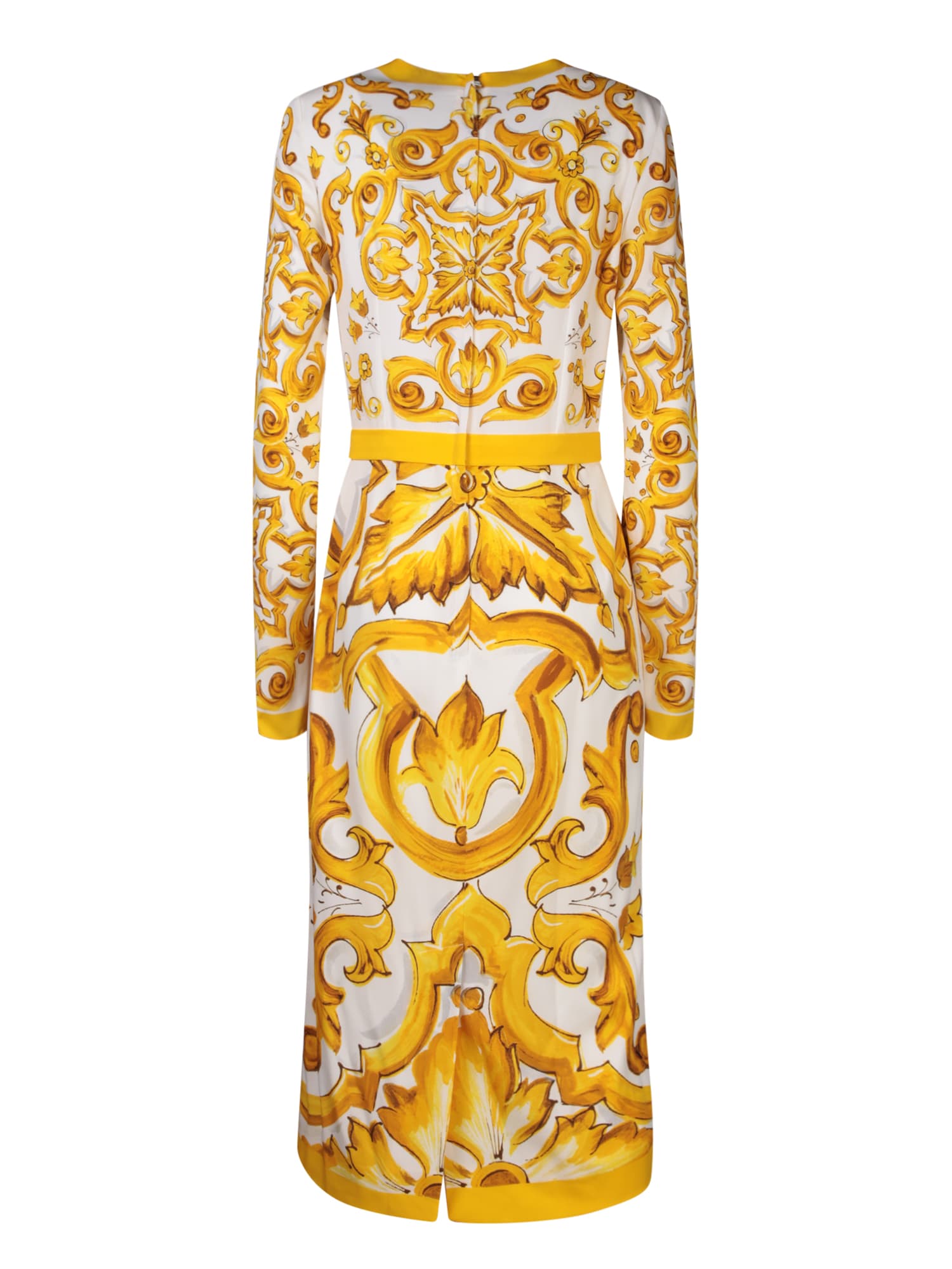 Shop Dolce & Gabbana Dress In Yellow