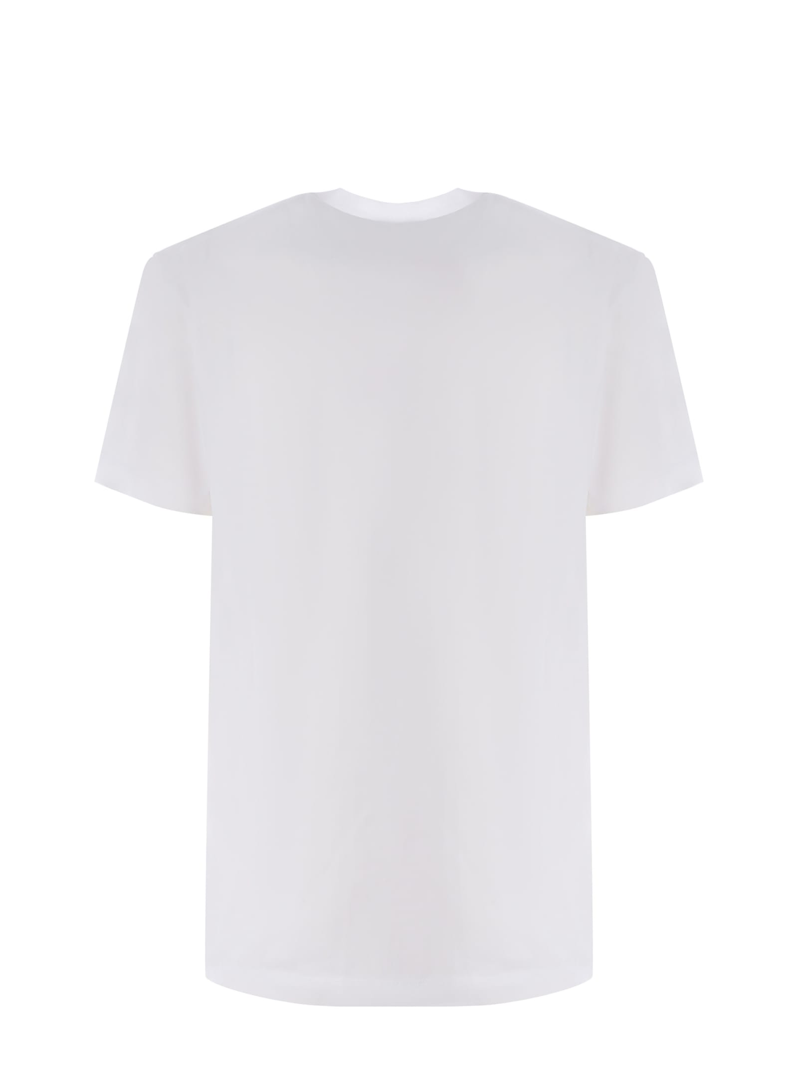 Shop Dsquared2 T-shirt  Made With Love Made Of Cotton In Bianco