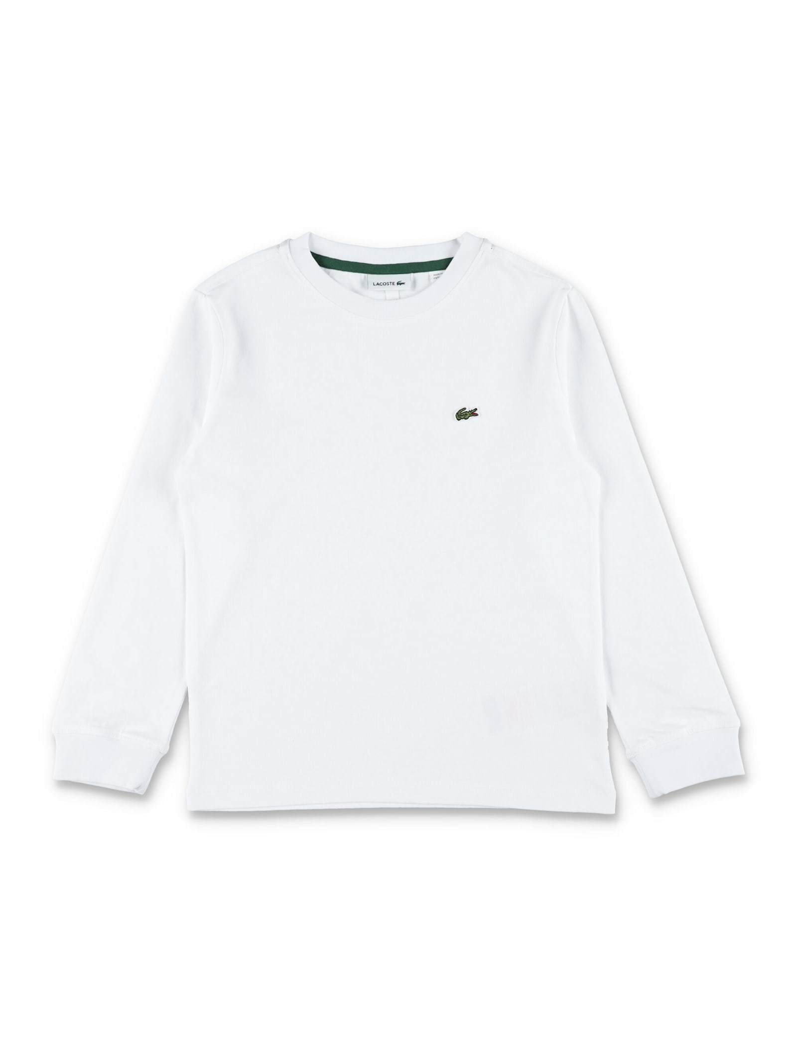 Lacoste Kids White Jersey T-shirt In White