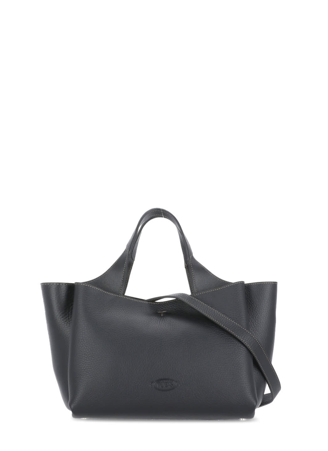 Tod's Leather Shoulder Bag In Black