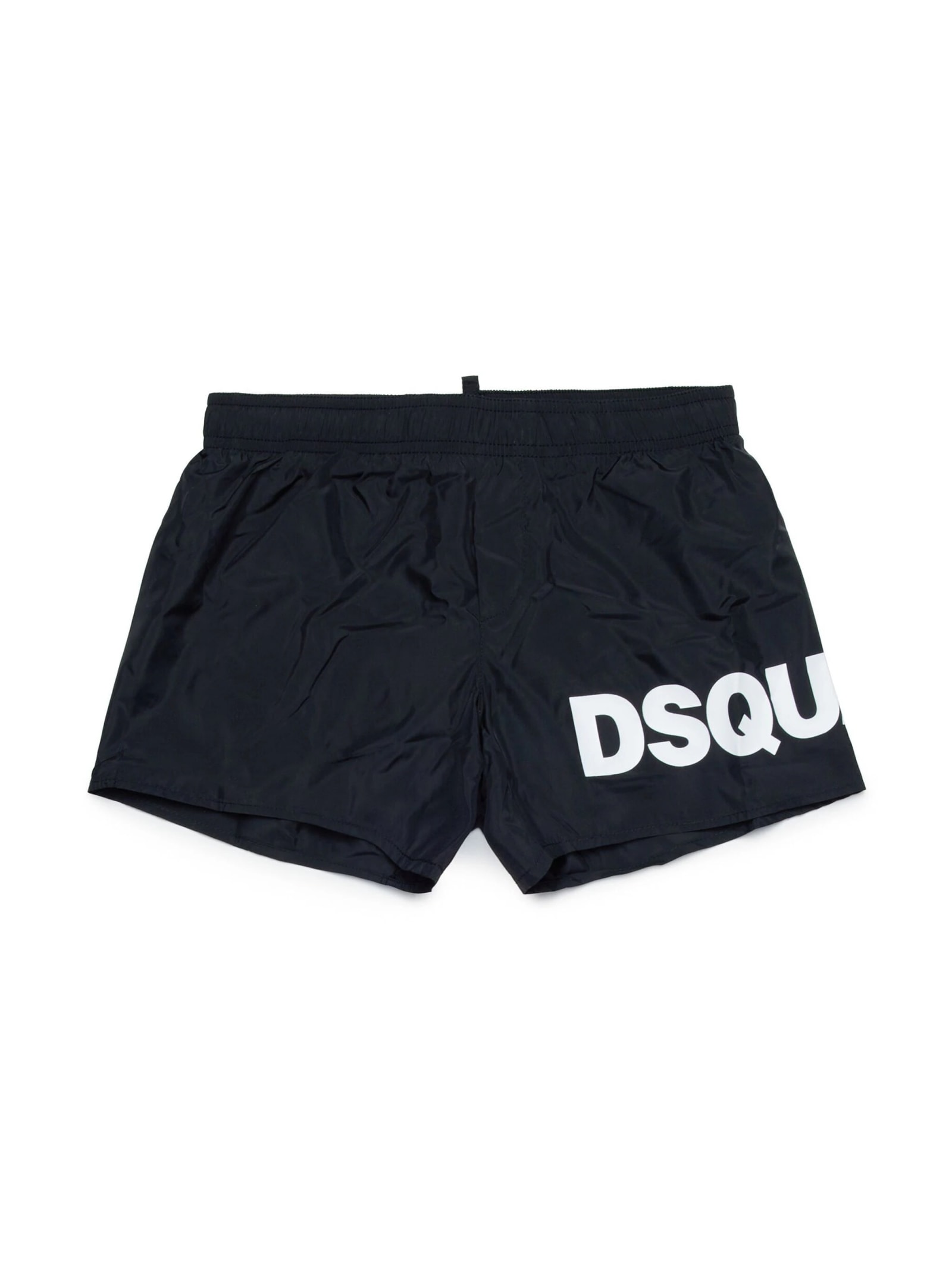 Shop Dsquared2 Black Swimsuit With Icon Logo