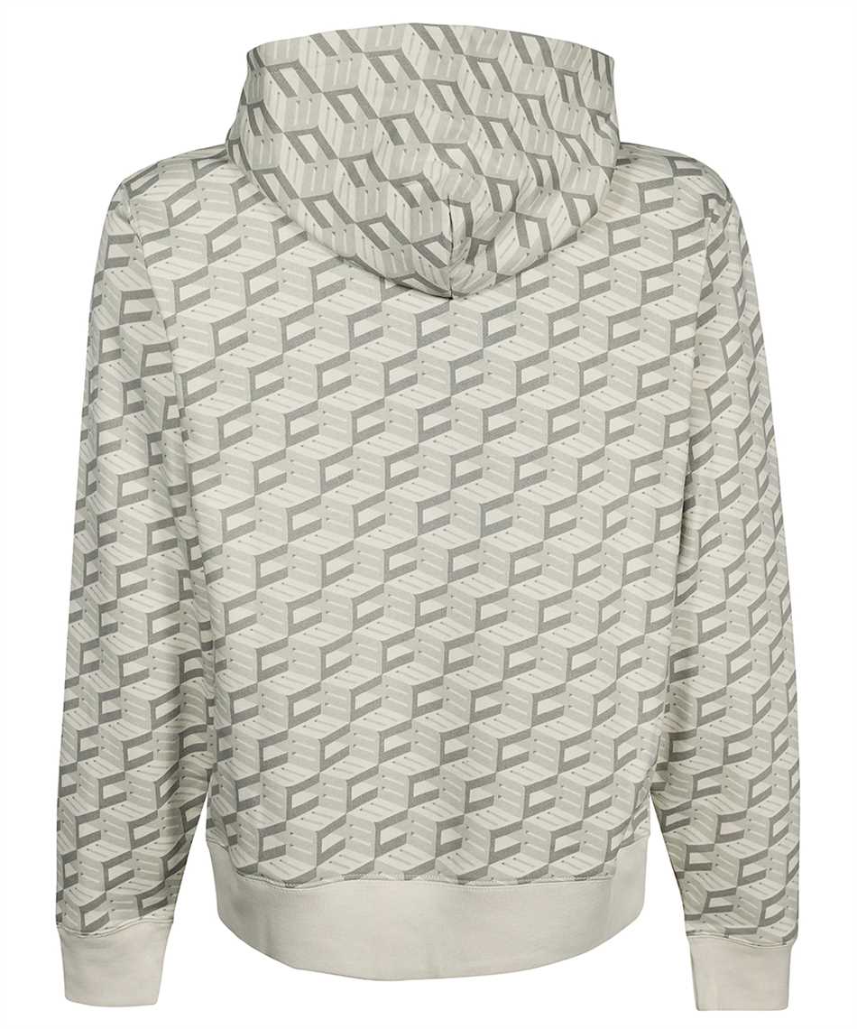 Billionaire Boys Club Logo-patch Geometric-pattern Hoodie In Gray