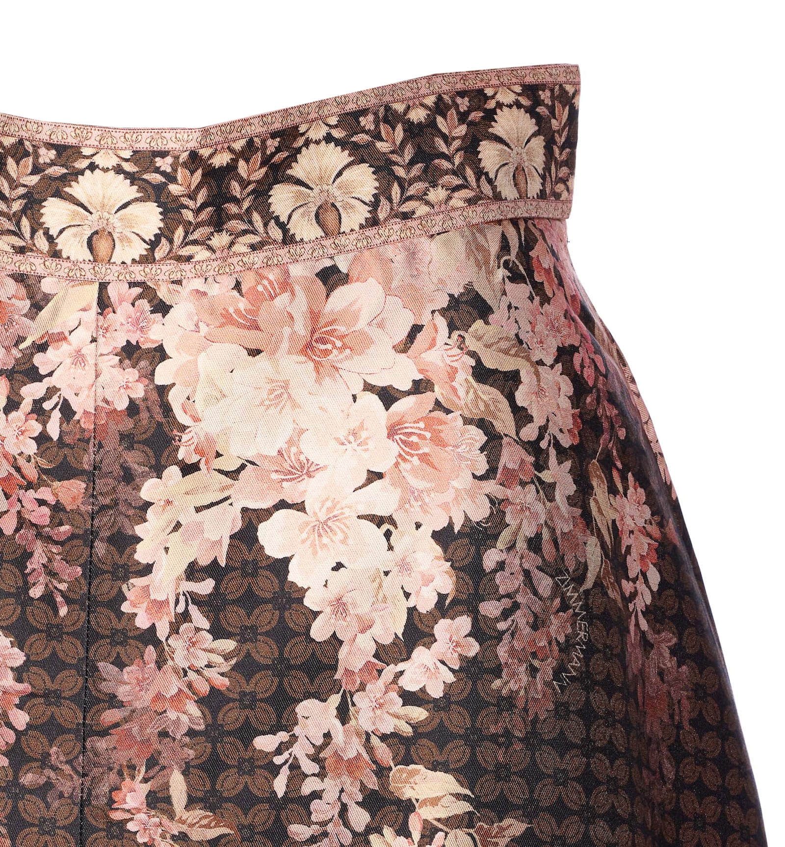 Zimmermann Womens Black Floral Illuminate Flutter Floral-print Silk And Cotton-blend Shorts Xs