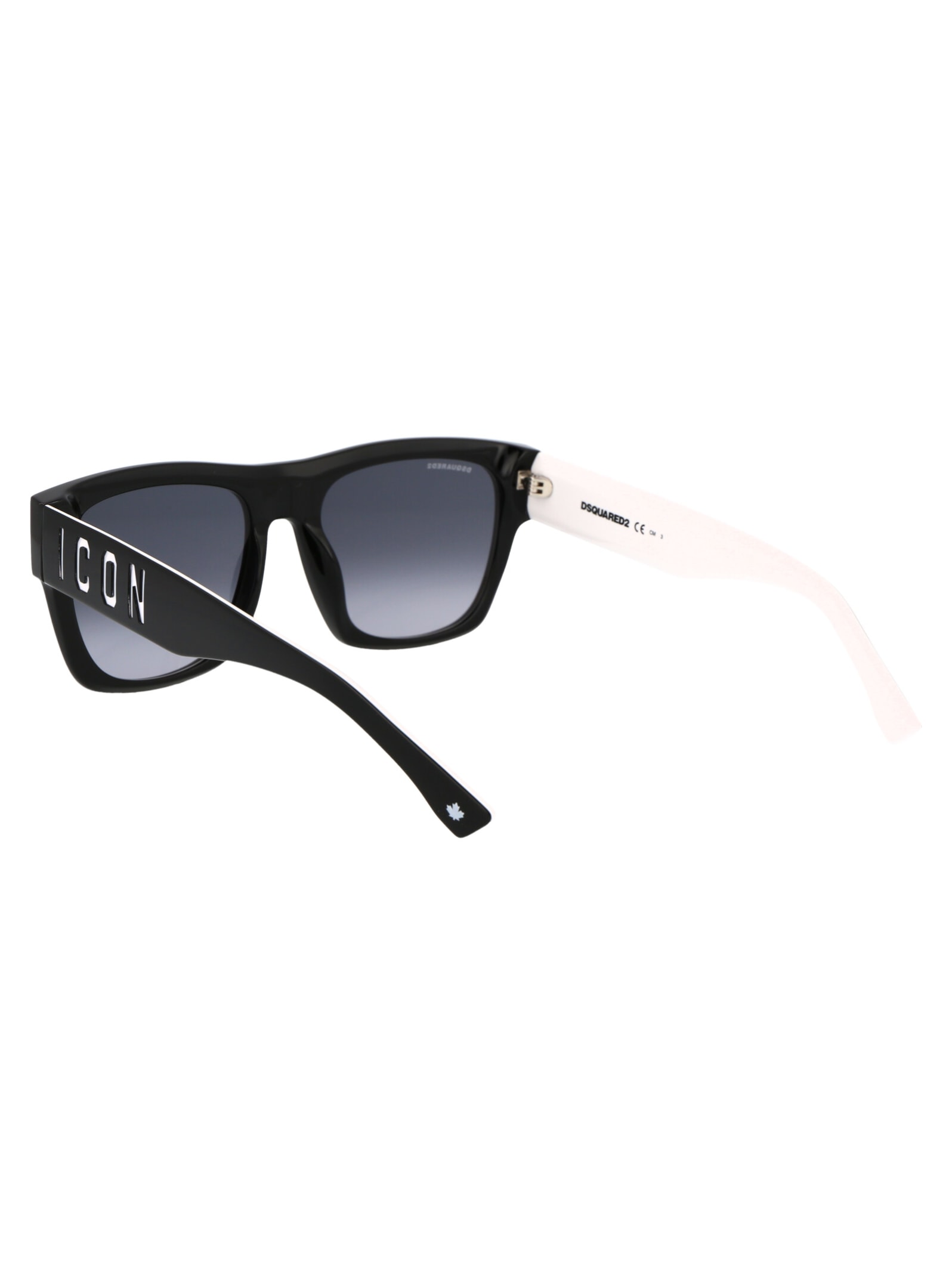 Shop Dsquared2 Icon 0004/s Sunglasses In 80s9o Black White