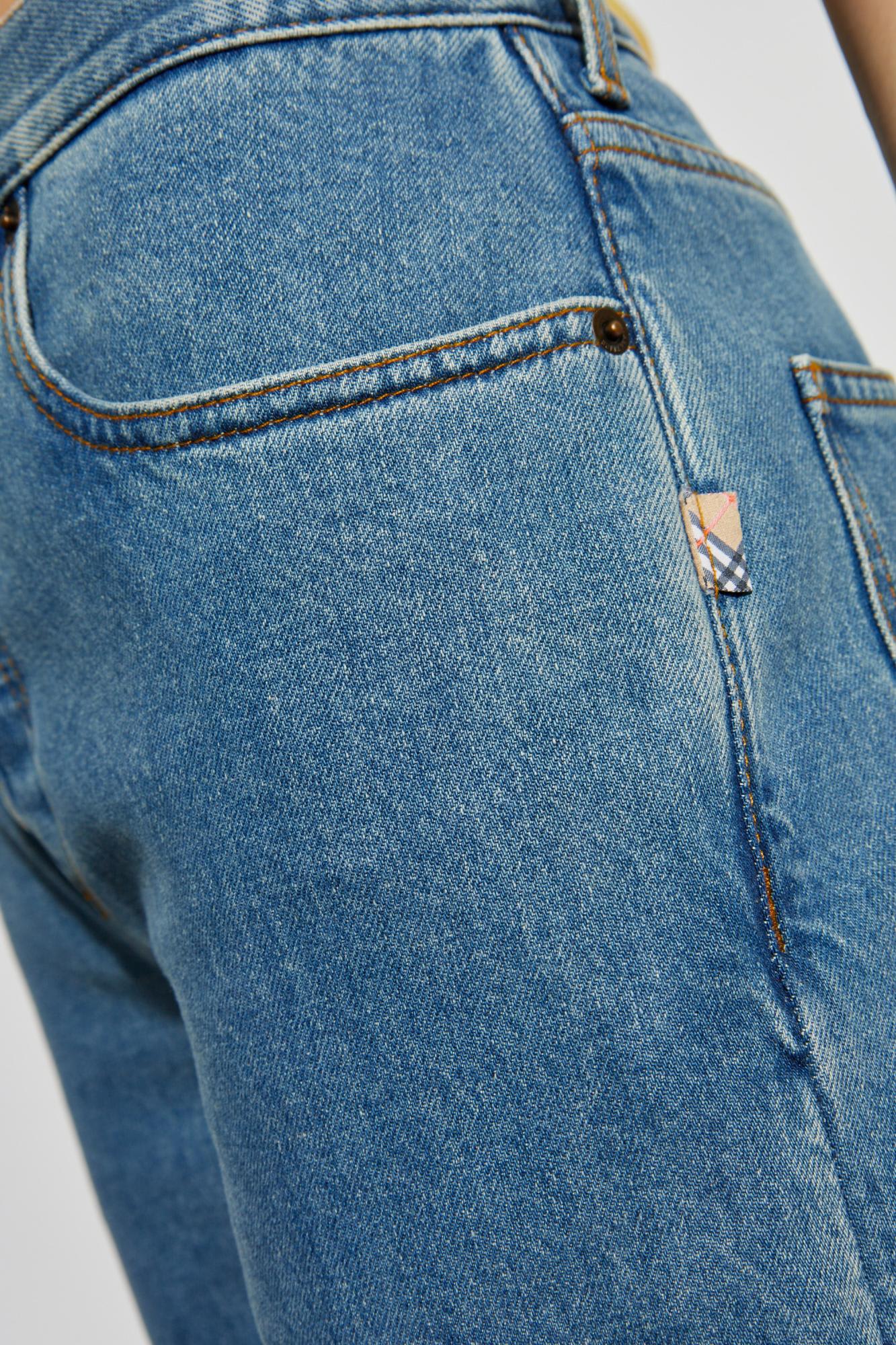Burberry Straight Fit Jeans In Blue