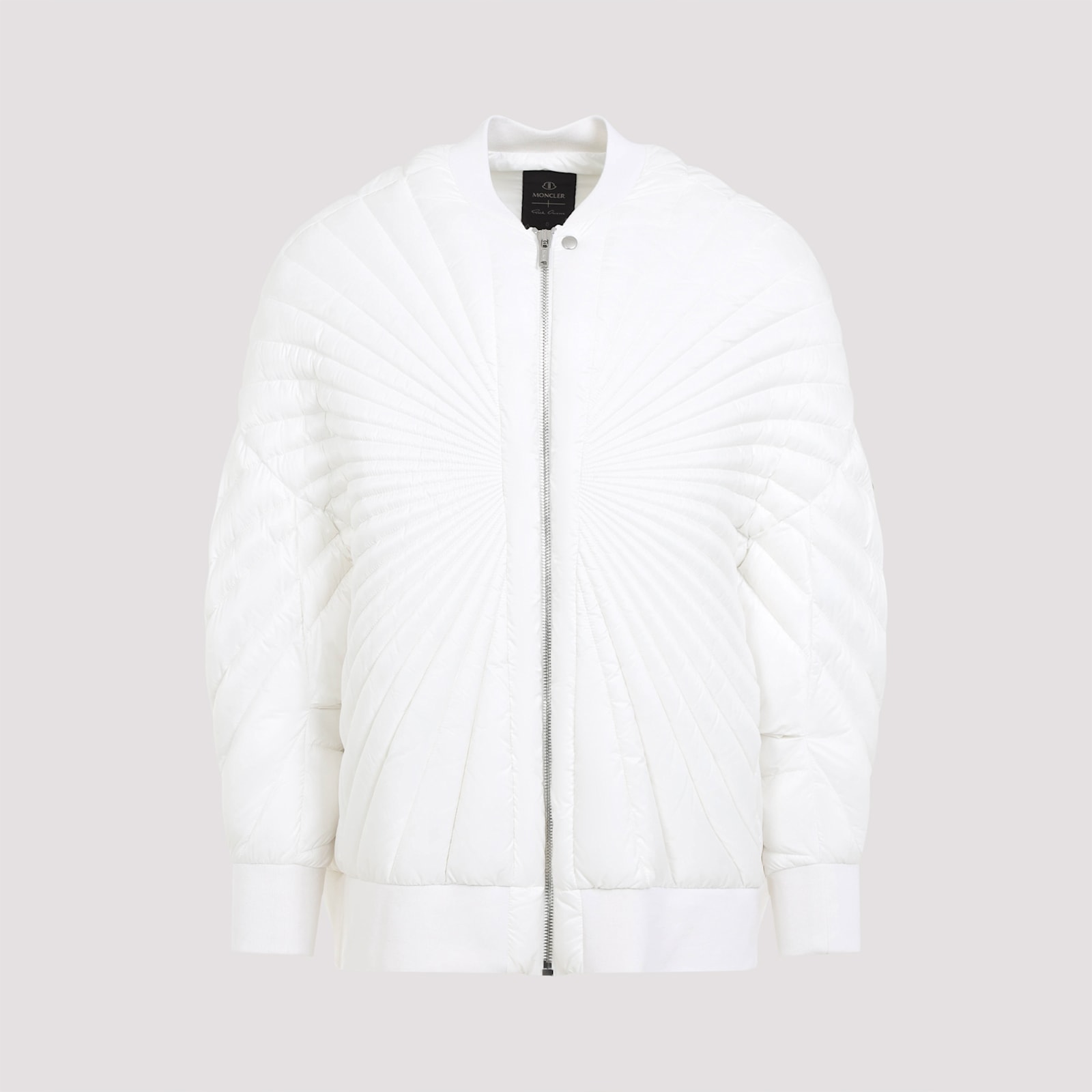 Moncler Genius Moncler Rick Owens Mu02d1a01 Radiance Peter Jacket In Milk