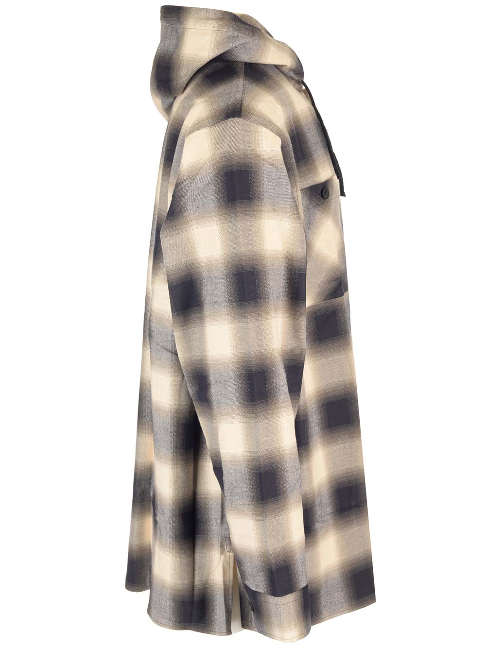 Givenchy Oversized Embroidered Flannel Shirt For Men In Multicolor