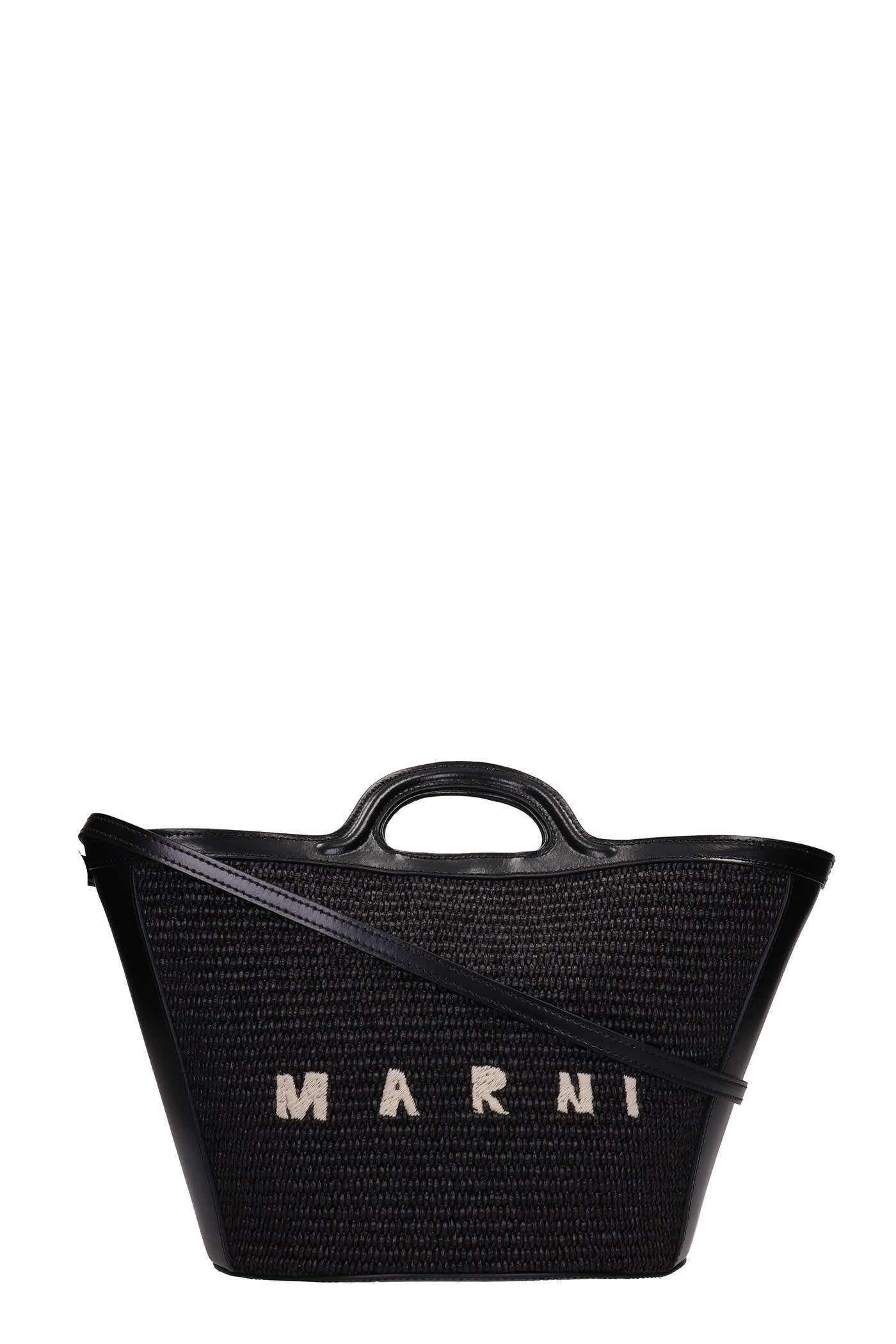 Marni Hand Bag In Black Silver