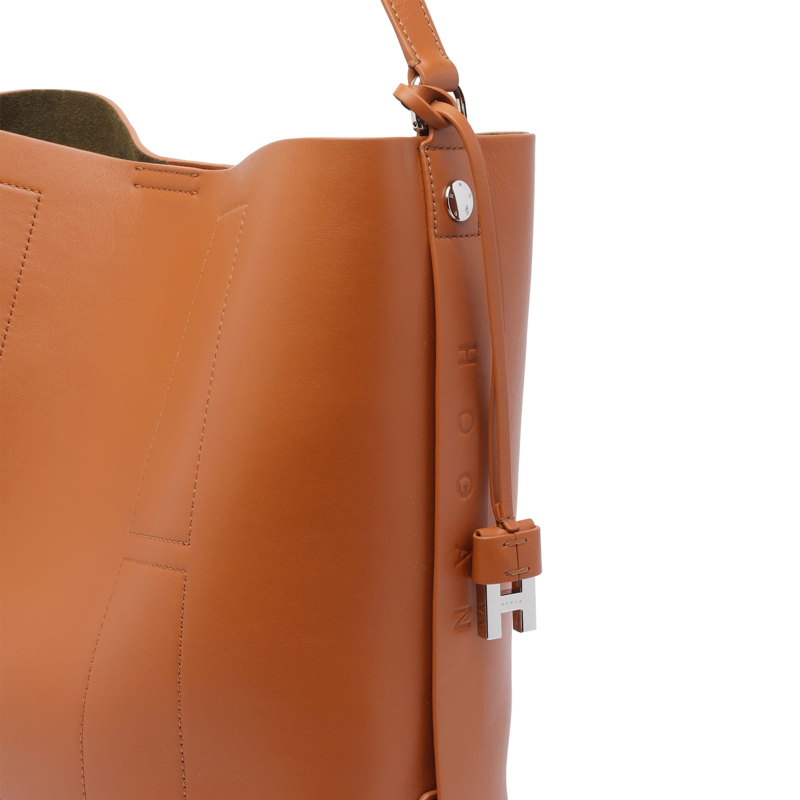 Hogan Bucket Shoulder Bag In Brown