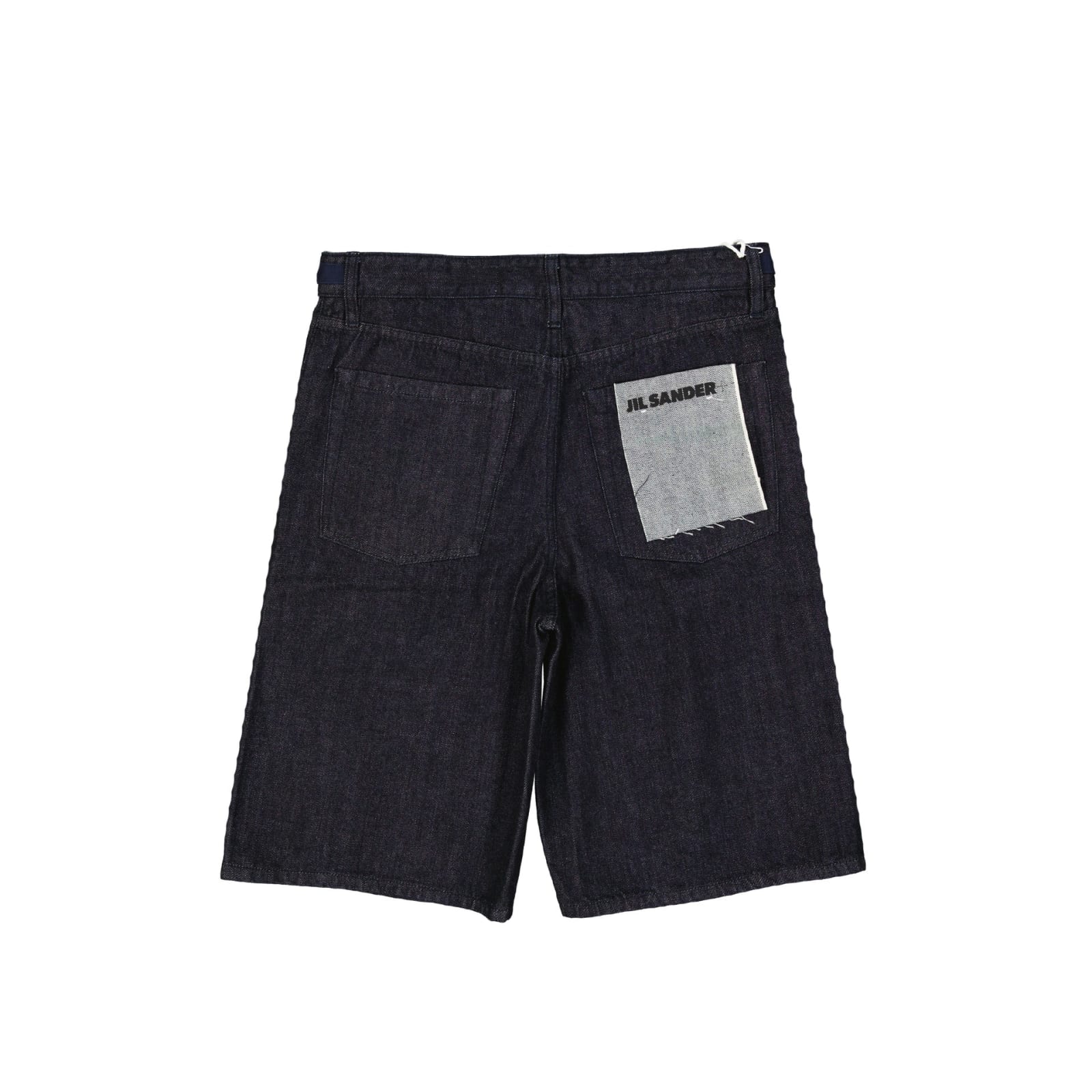 Shop Jil Sander Cotton Denim Shorts In Blue