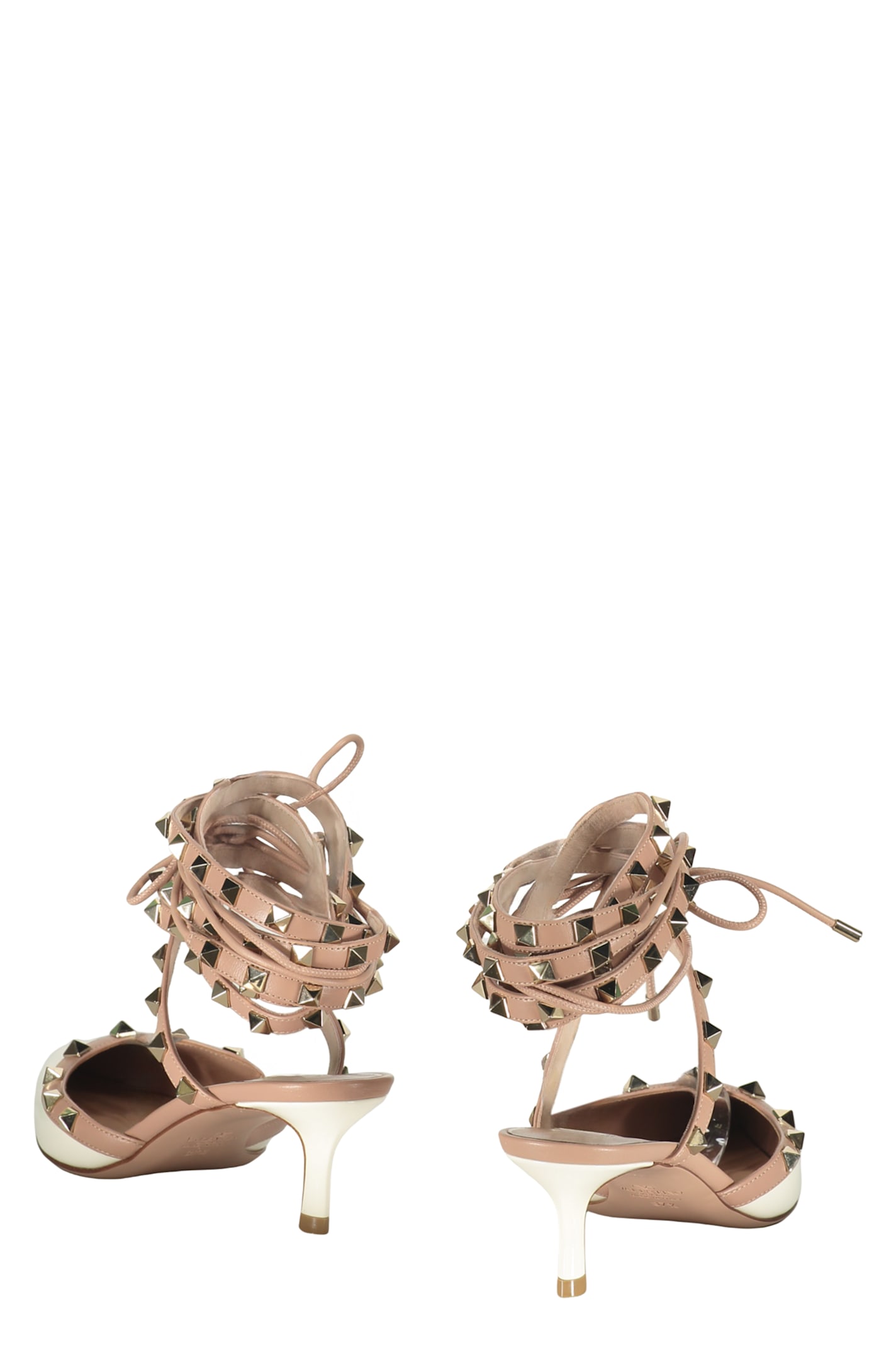 Valentino Beige Décolleté Elegant With Tapered Heel In Animal Print