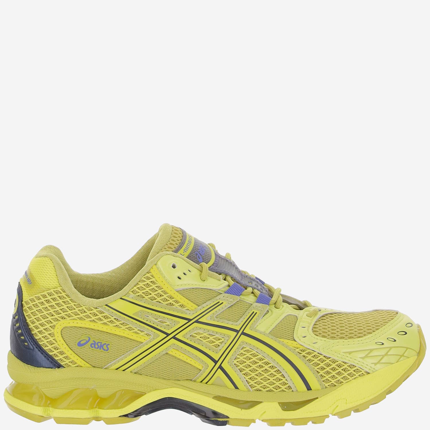 Asics Mesh Rubber Sole Sneakers With Branded Heel
