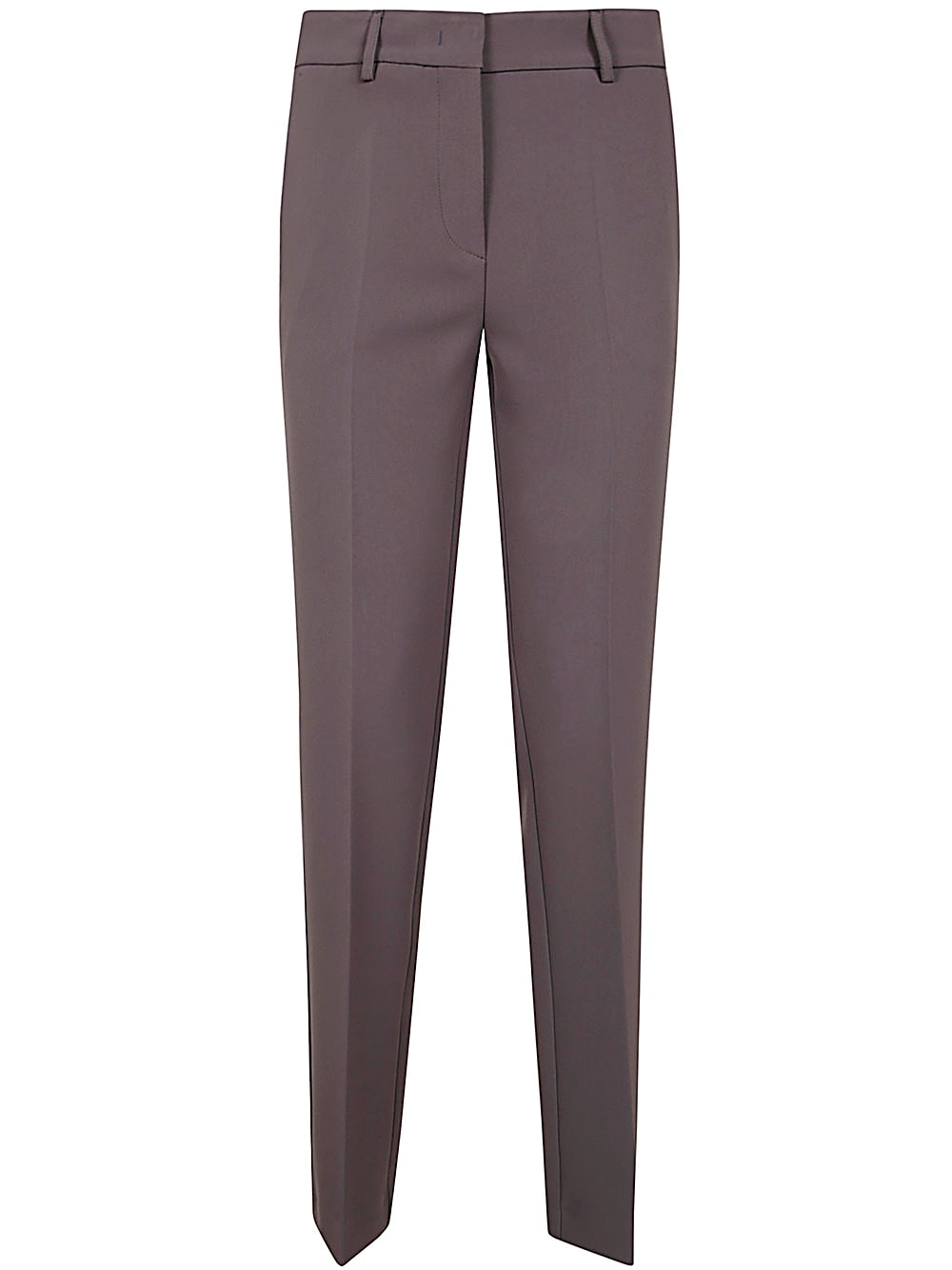 Shop Drhope Straight Trousers In Dark Grey