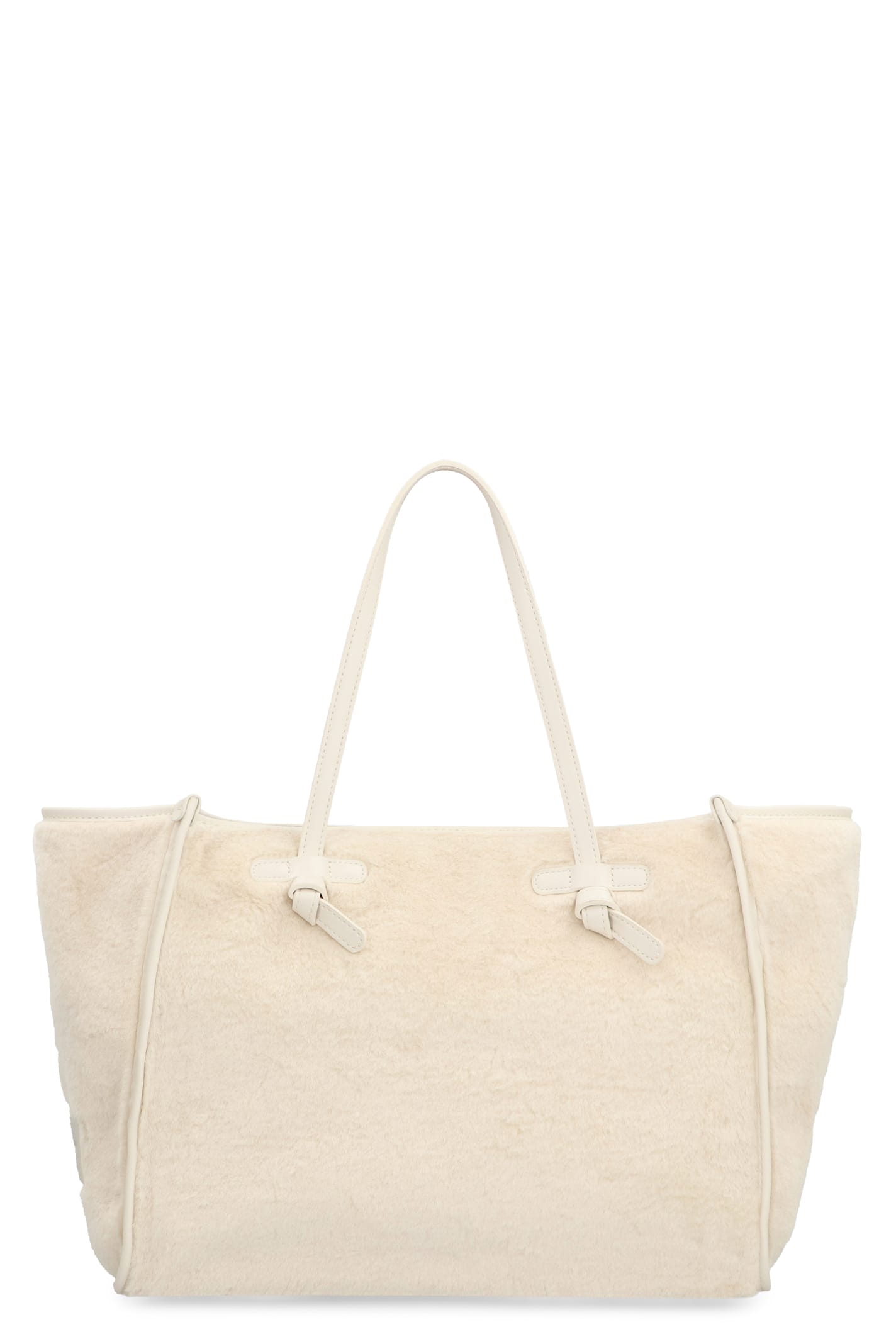 Shop Gianni Chiarini Marcella Faux Fur Tote In White