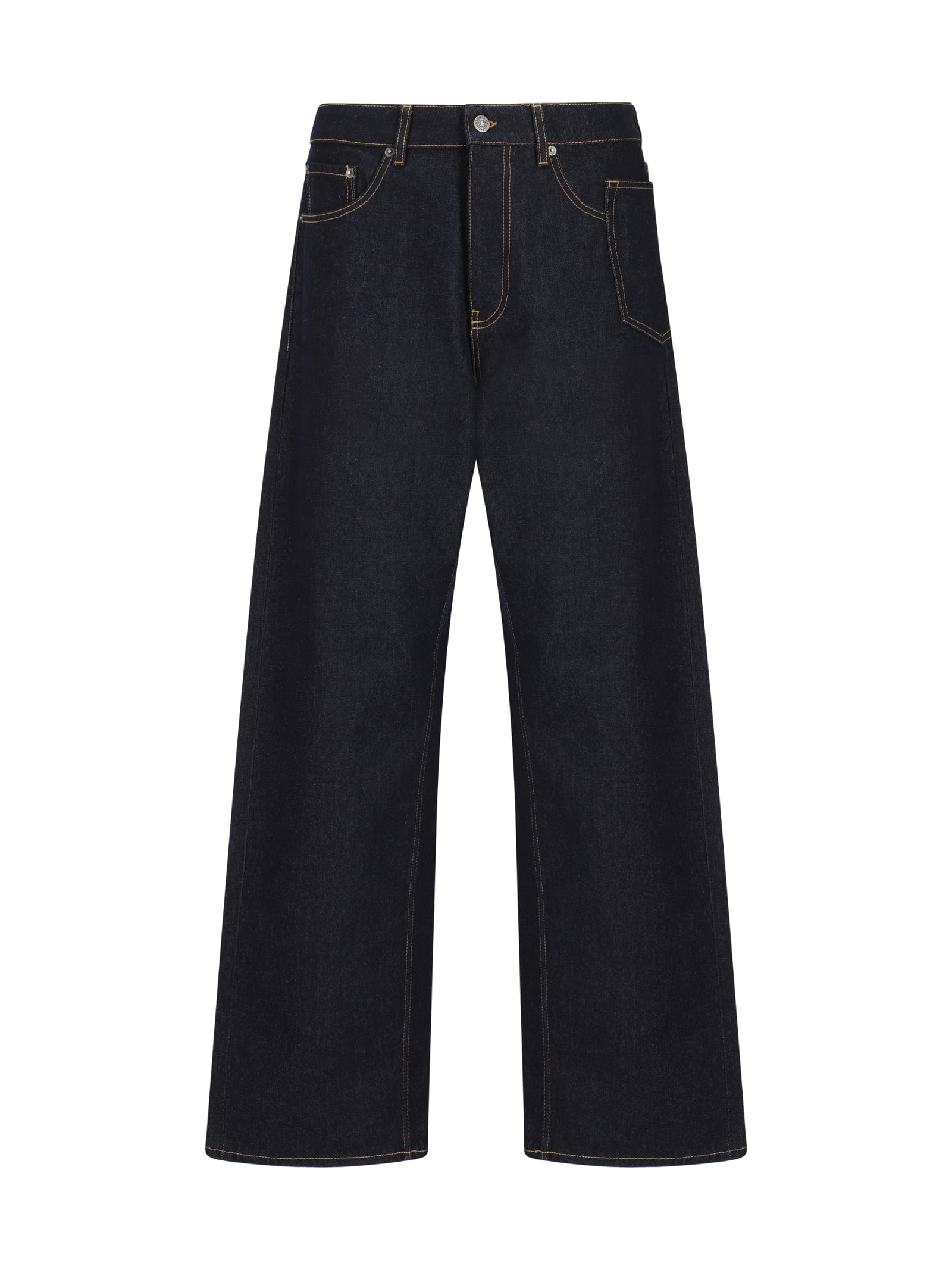 Shop Golden Goose Jeans In Dark Blue