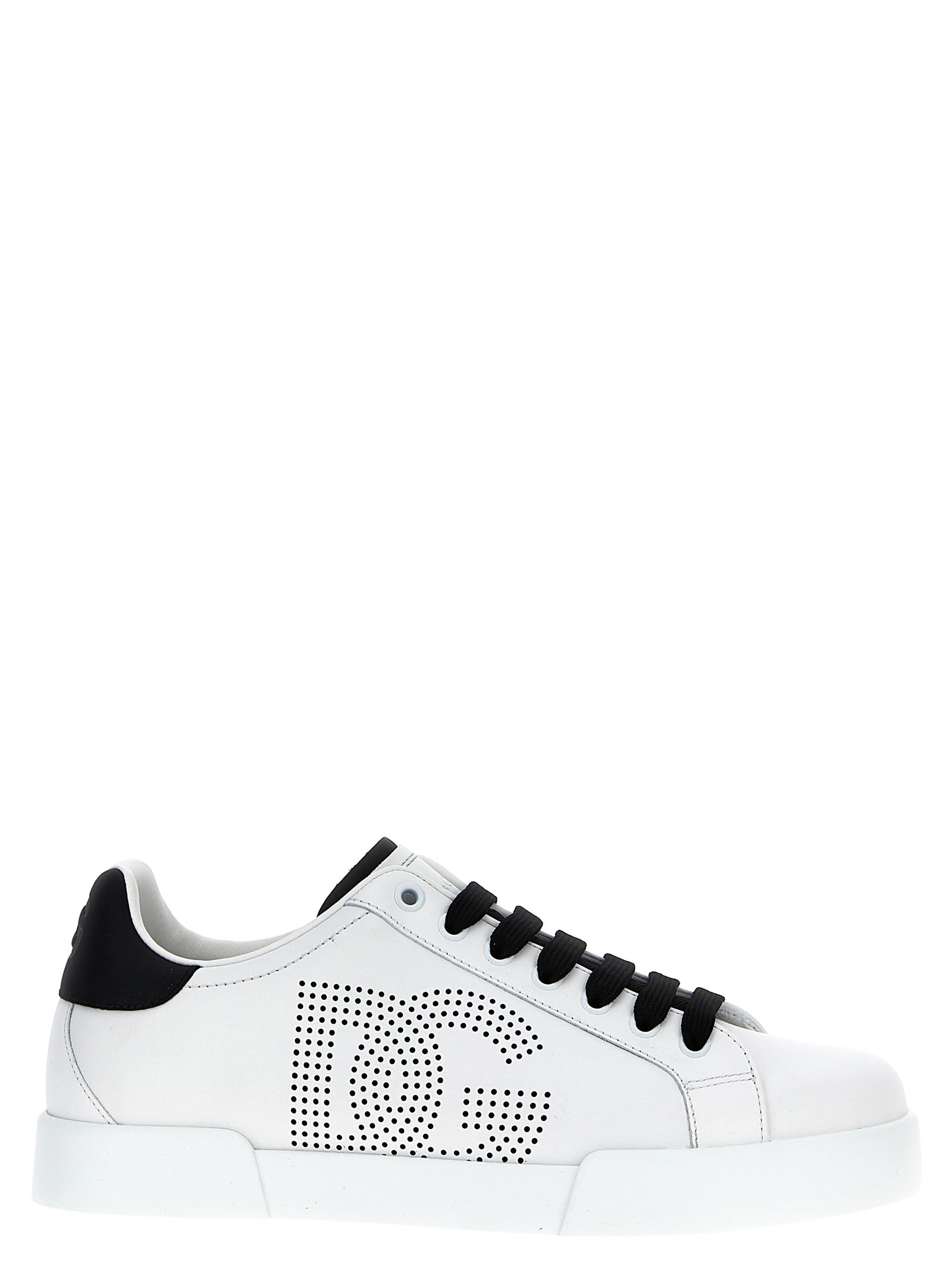 Shop Dolce & Gabbana Portofino Sneakers In White/black