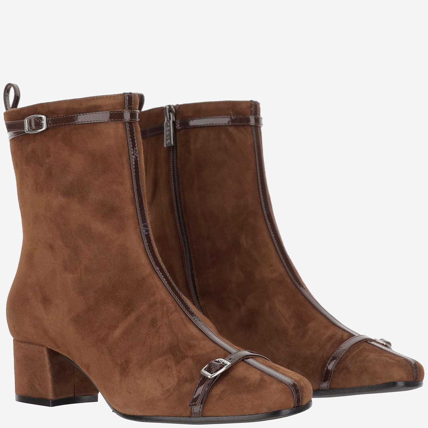 Carel Suede Leather Start Boots In Brown