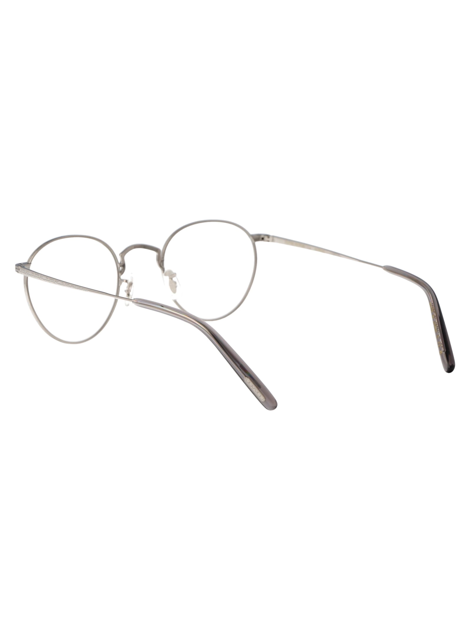 Shop Oliver Peoples Op-47 Glasses In 5036 Silver