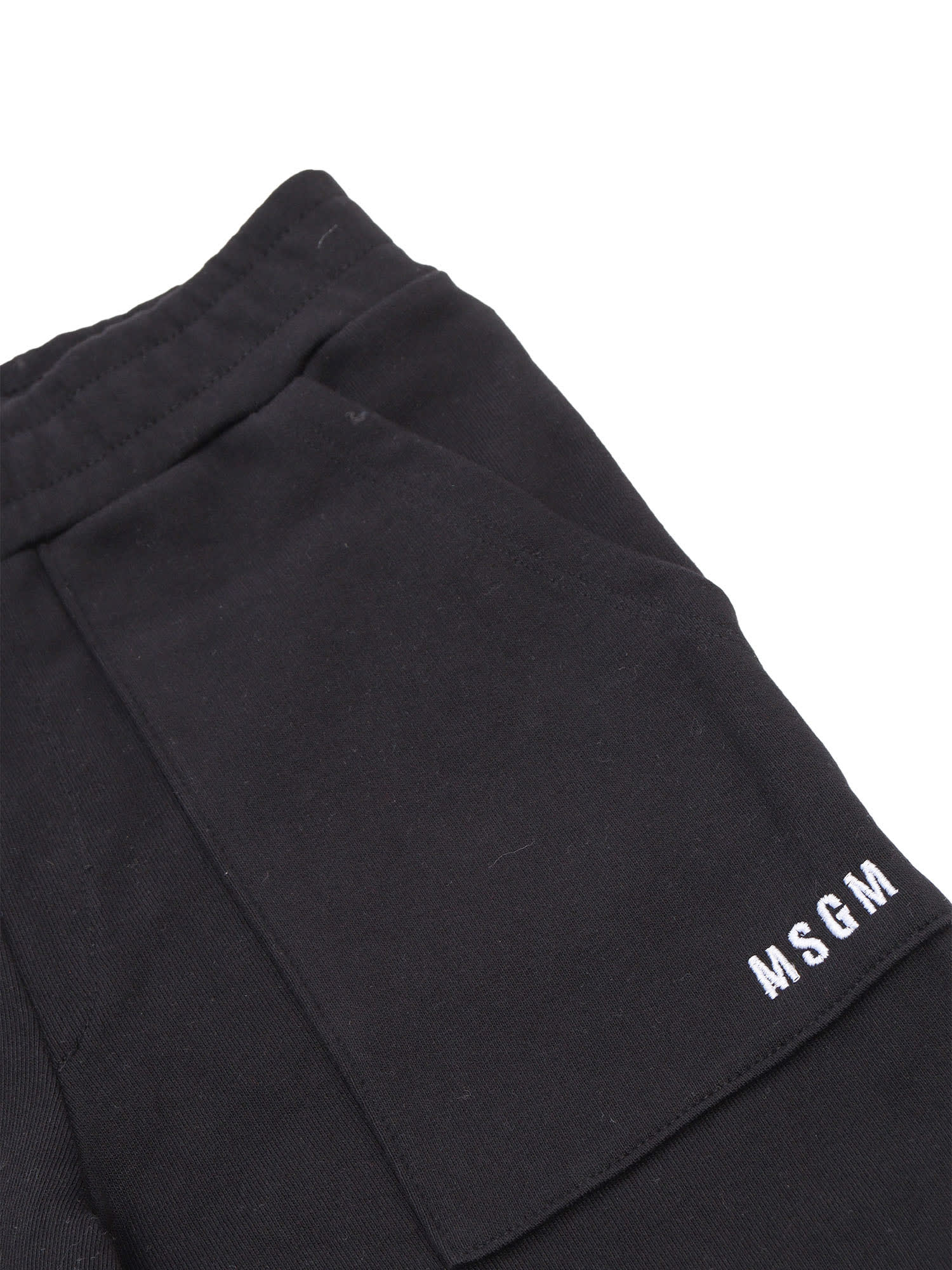 Shop Msgm Black Cargo Pants