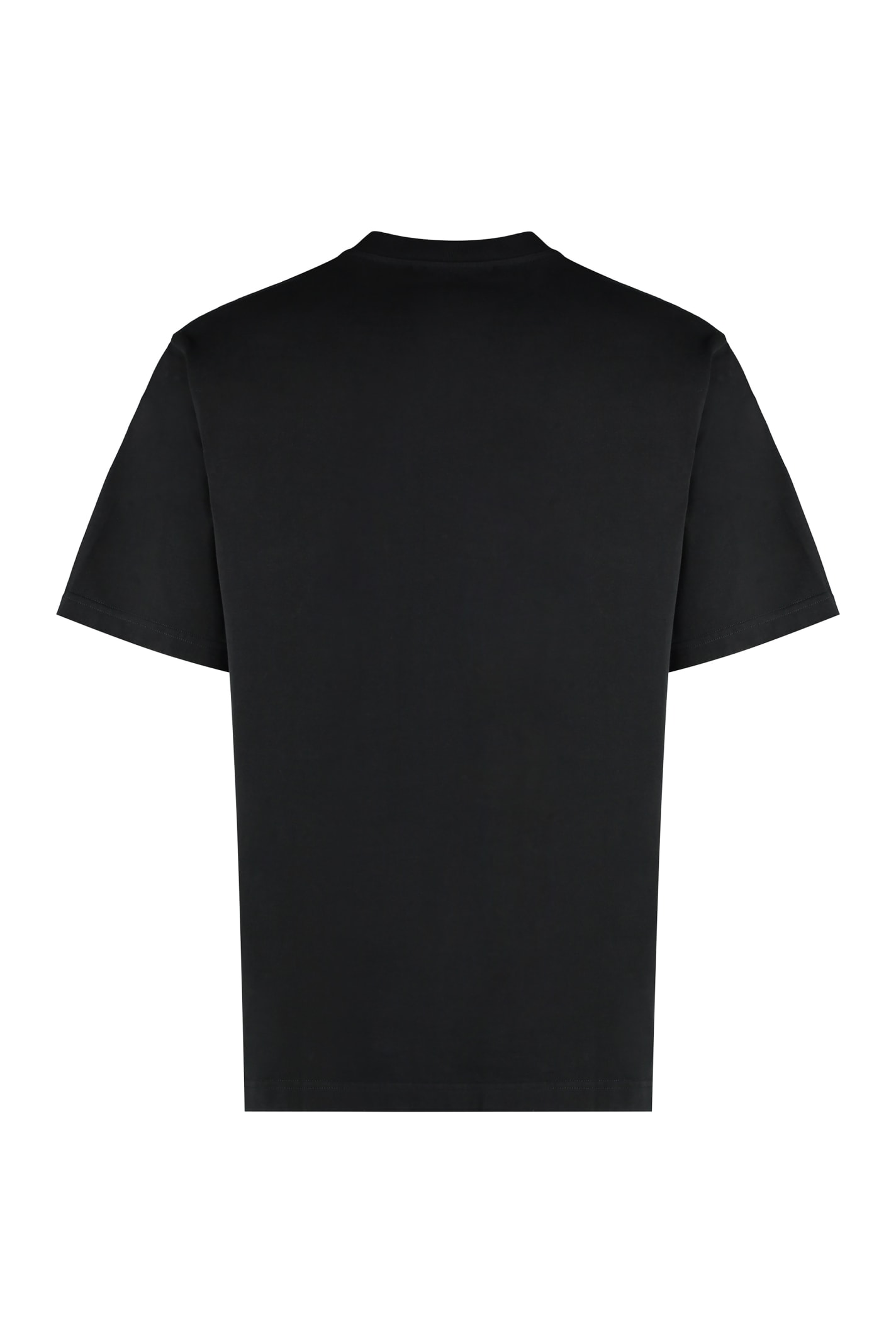 Shop Dolce & Gabbana Cotton Crew-neck T-shirt In Black