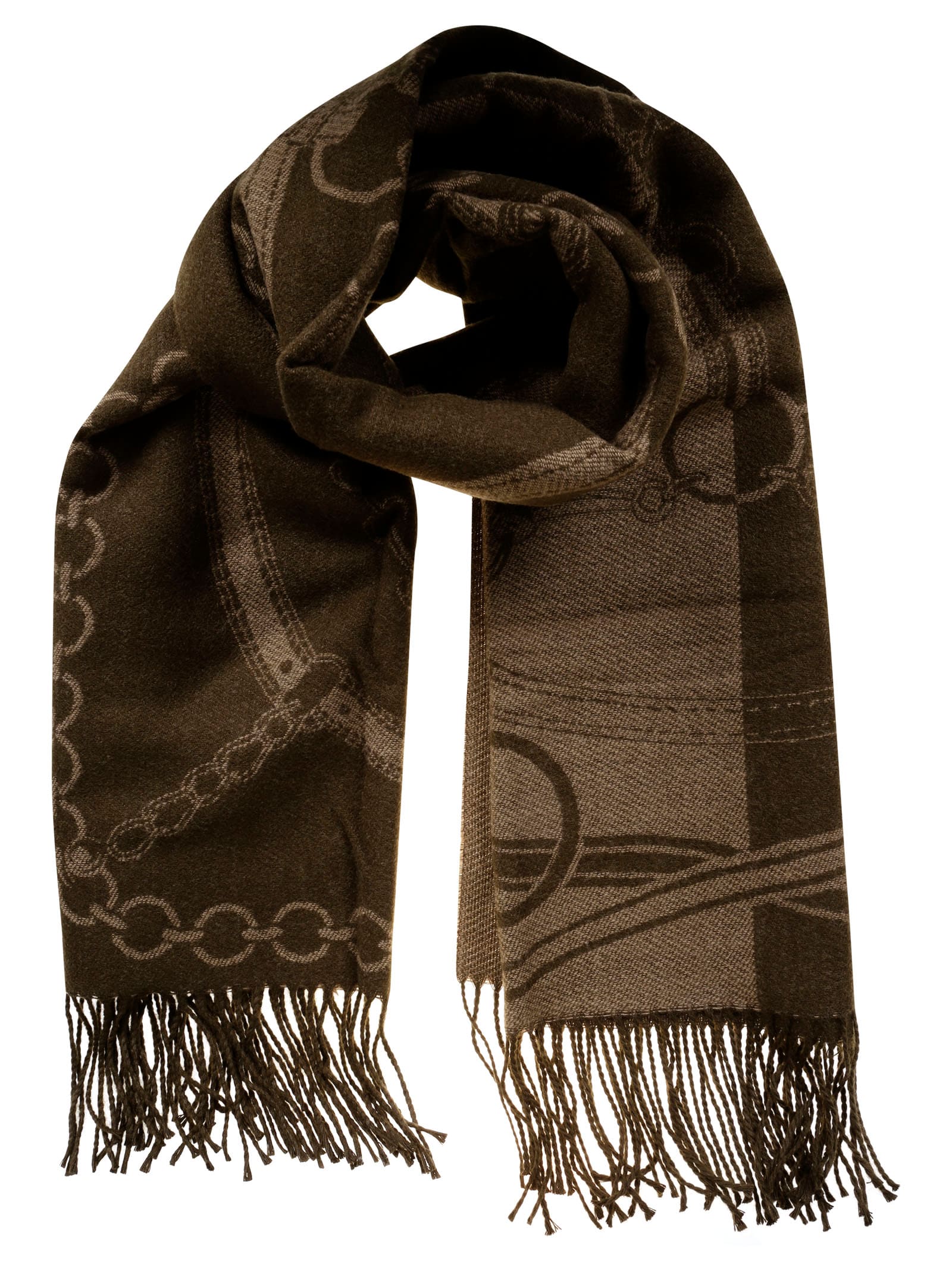 Shop Ralph Lauren Cnc Blnkt Wr Scarf In Botanic Green