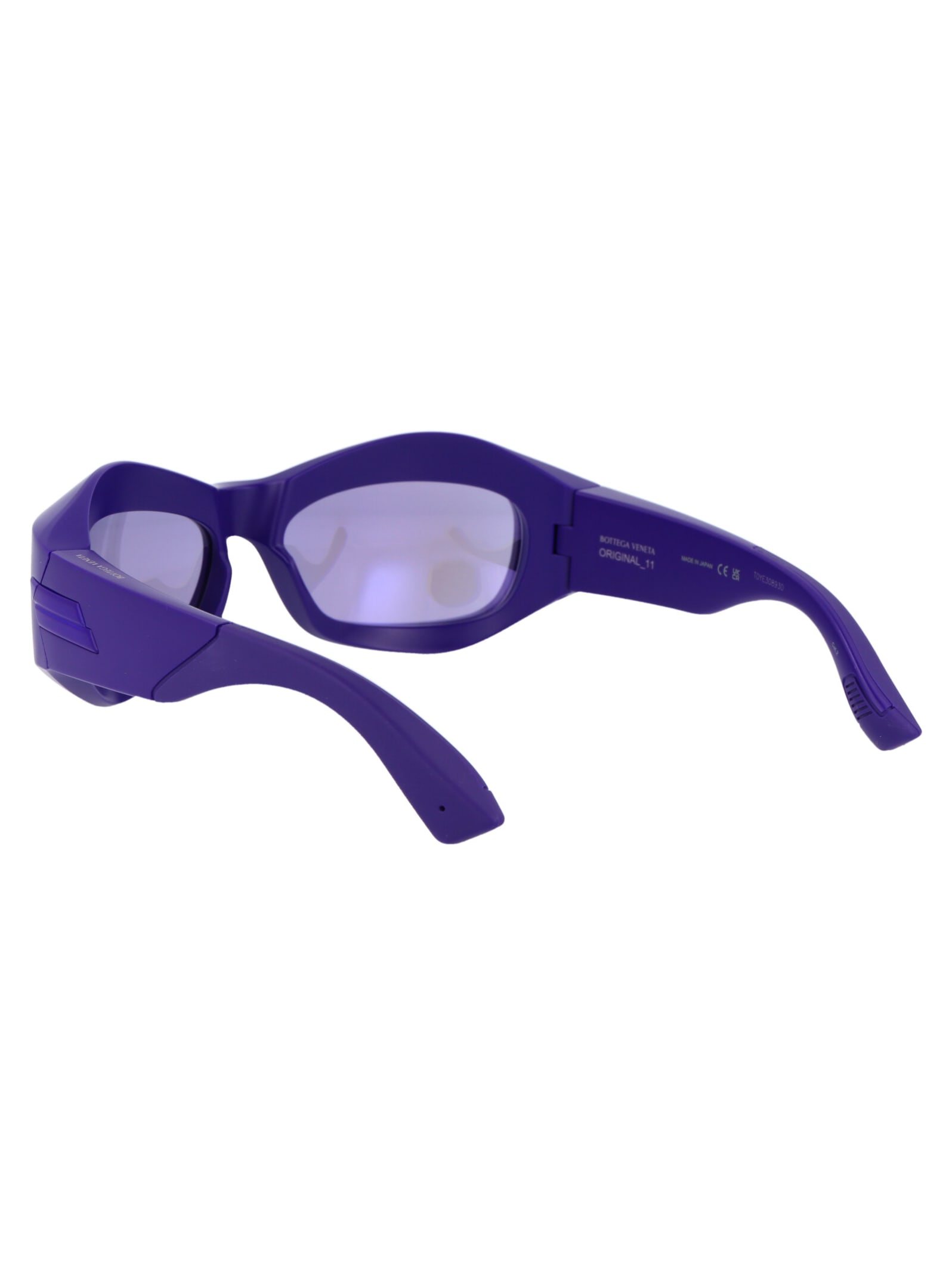 Shop Bottega Veneta Bv1086s Sunglasses In 008 Violet Violet Violet