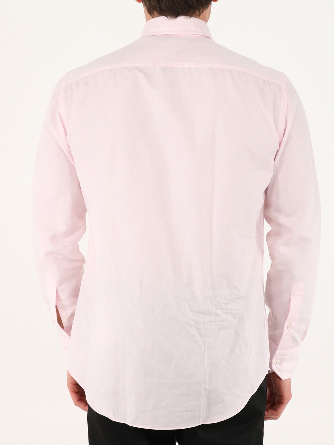 Shop Salvatore Piccolo Pink Shirt With Open Collar