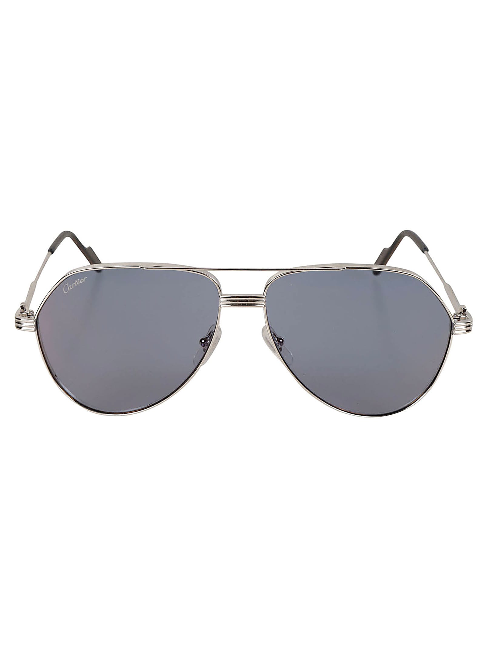 Cartier Aviator Classic Sunglasses Sunglasses In Silver