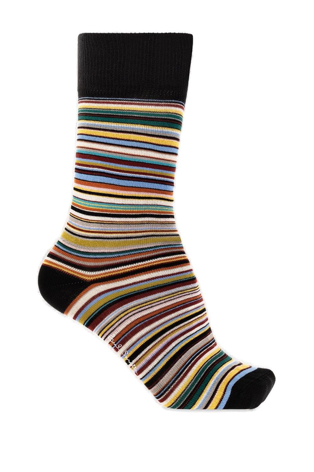 PAUL SMITH TWO-PACK STRIPED SOCKS