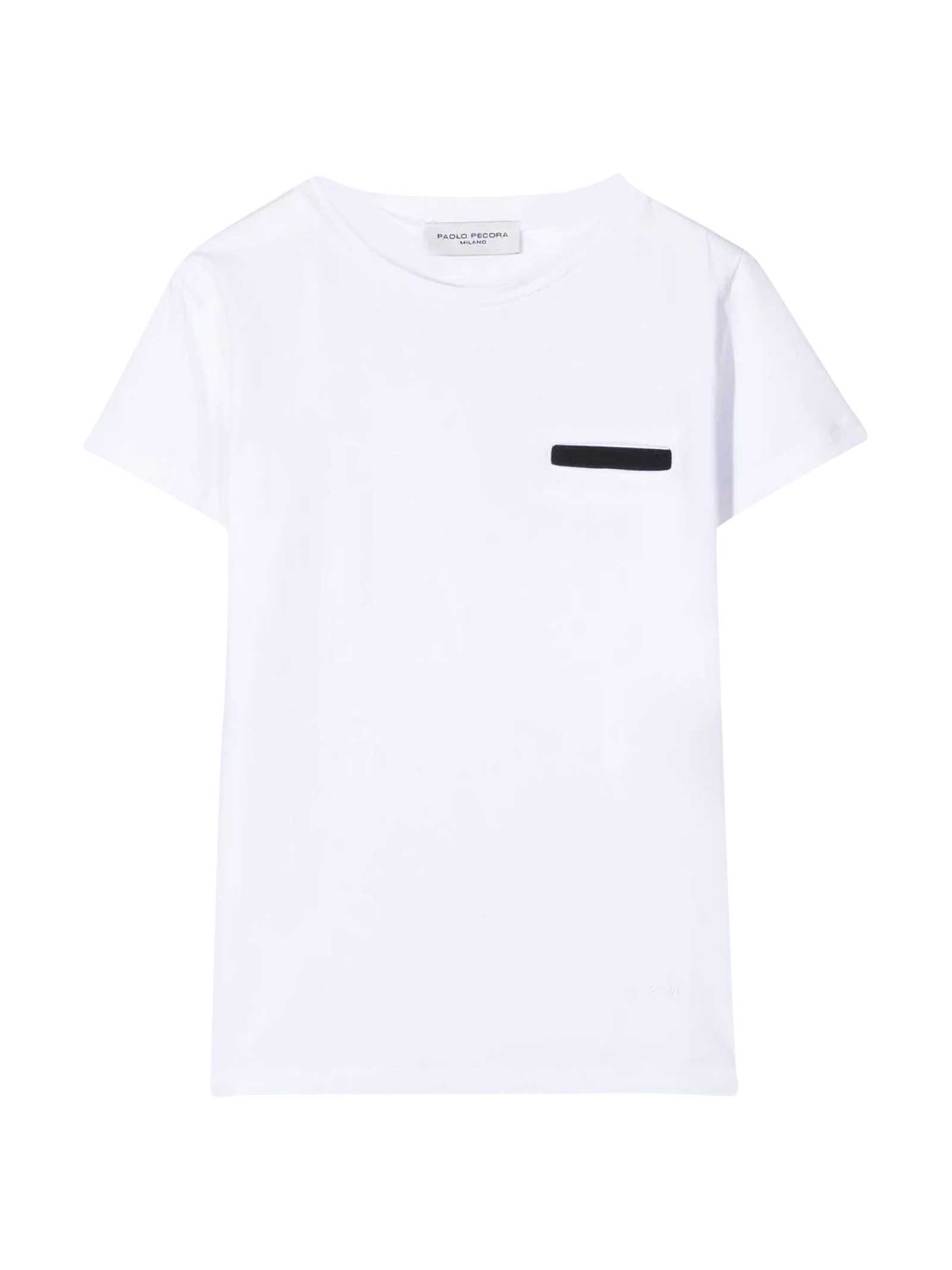 Paolo Pecora Teen T-shirt With Striped Detail