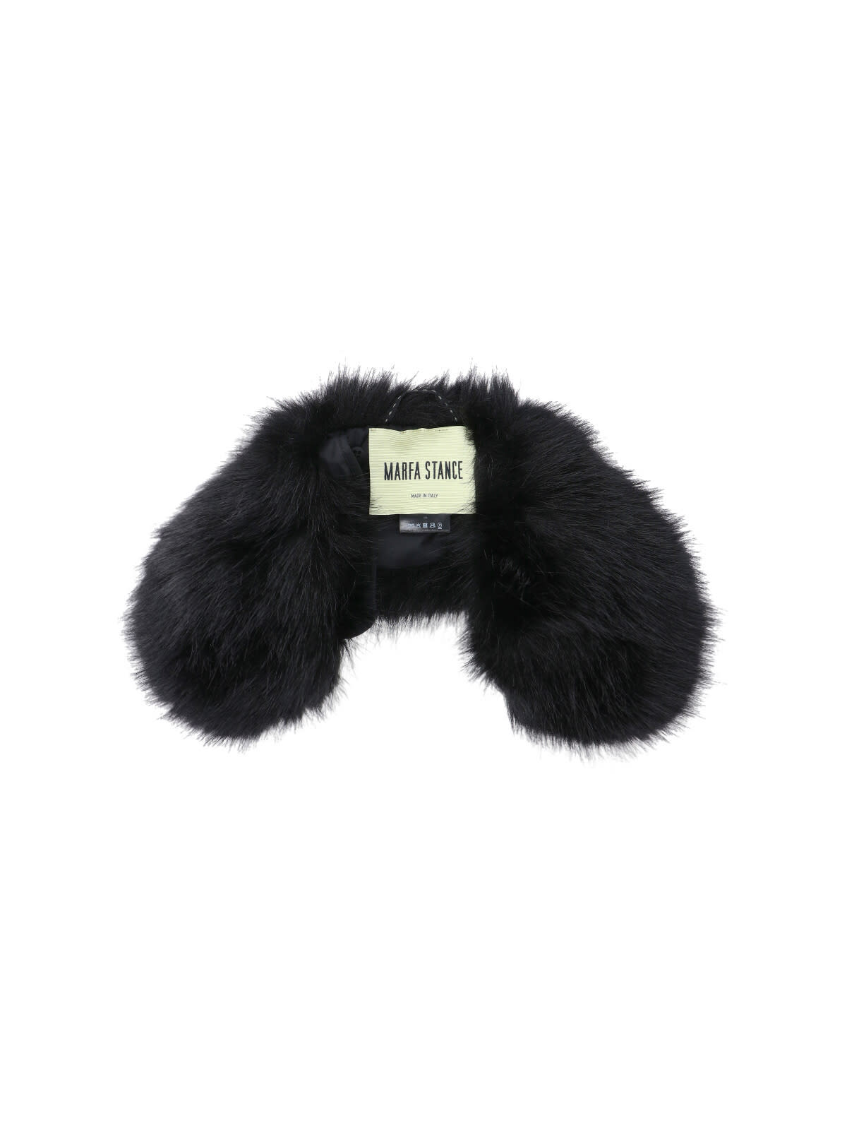 Marfa Stance Faux Fur Collar In Black