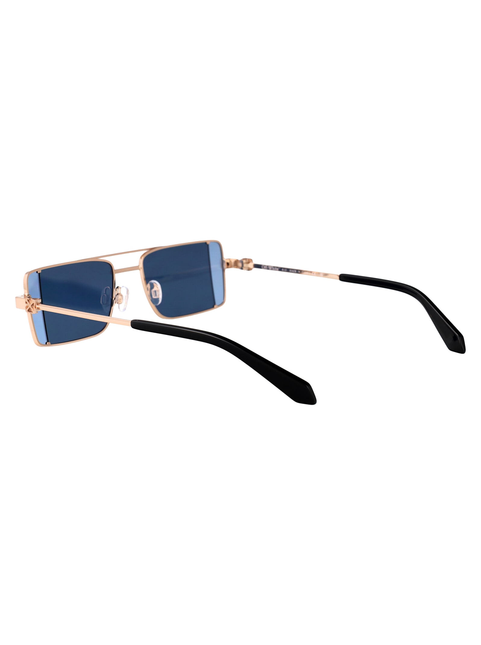 Off-white Gold Cortez Sunglasses In Gold Blue