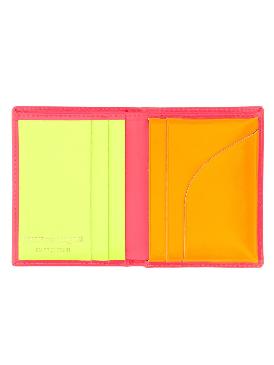 Shop Comme Des Garçons Bifold Wallet In Multicolour