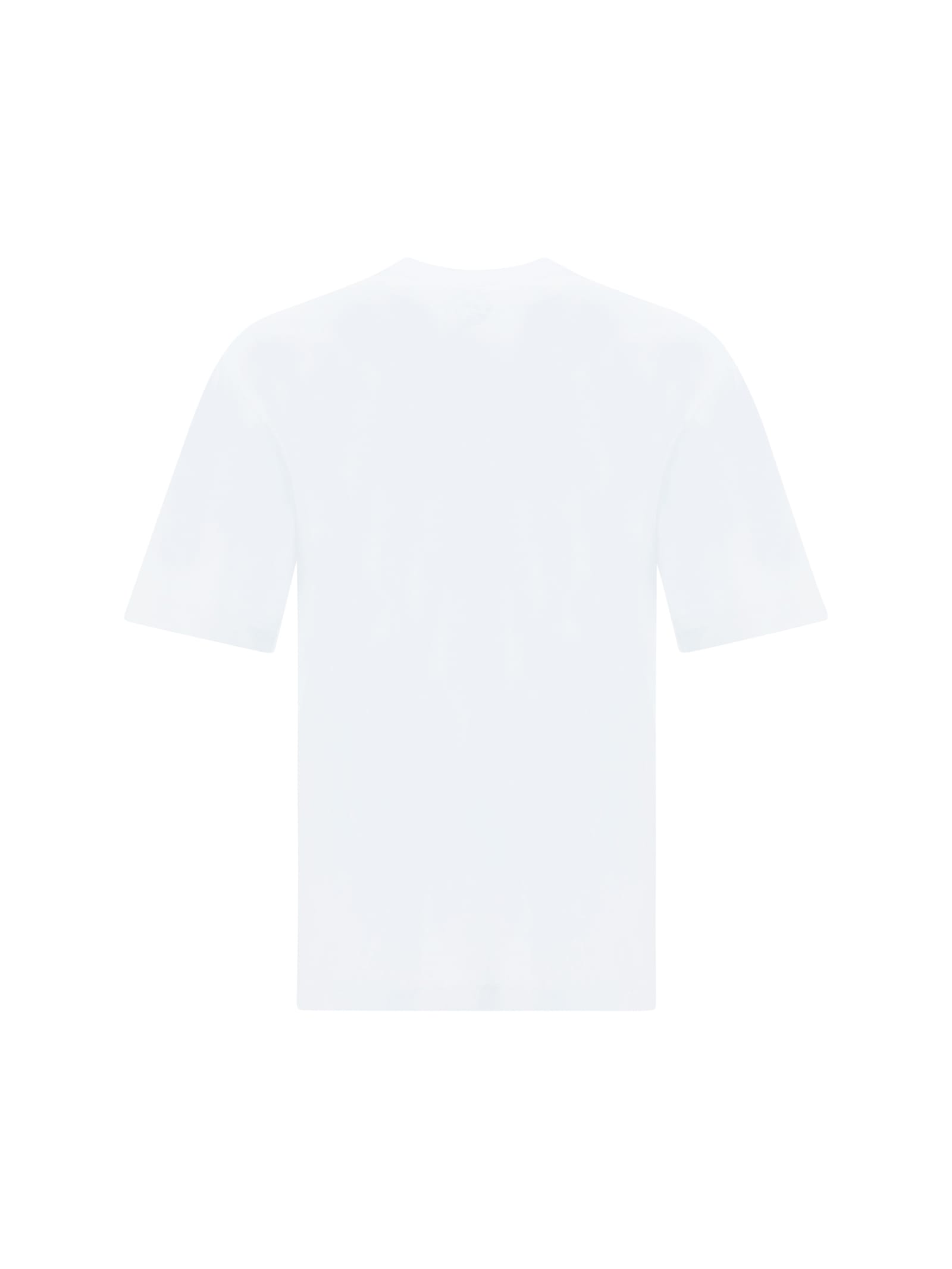 Dsquared2 Loose-fit White Cotton T-shirt With Logo Print In White