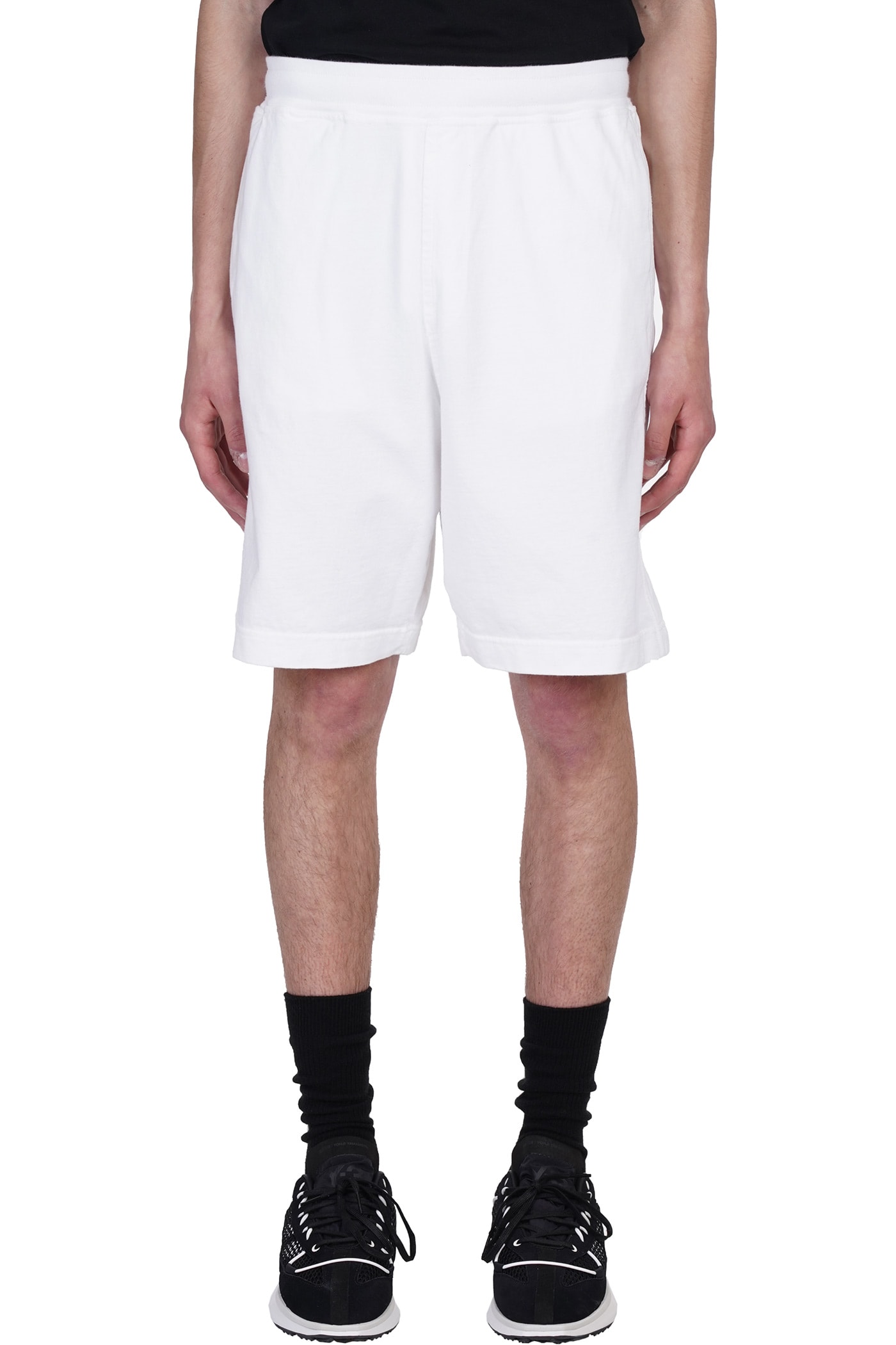 Stone Island Shorts In White Cotton