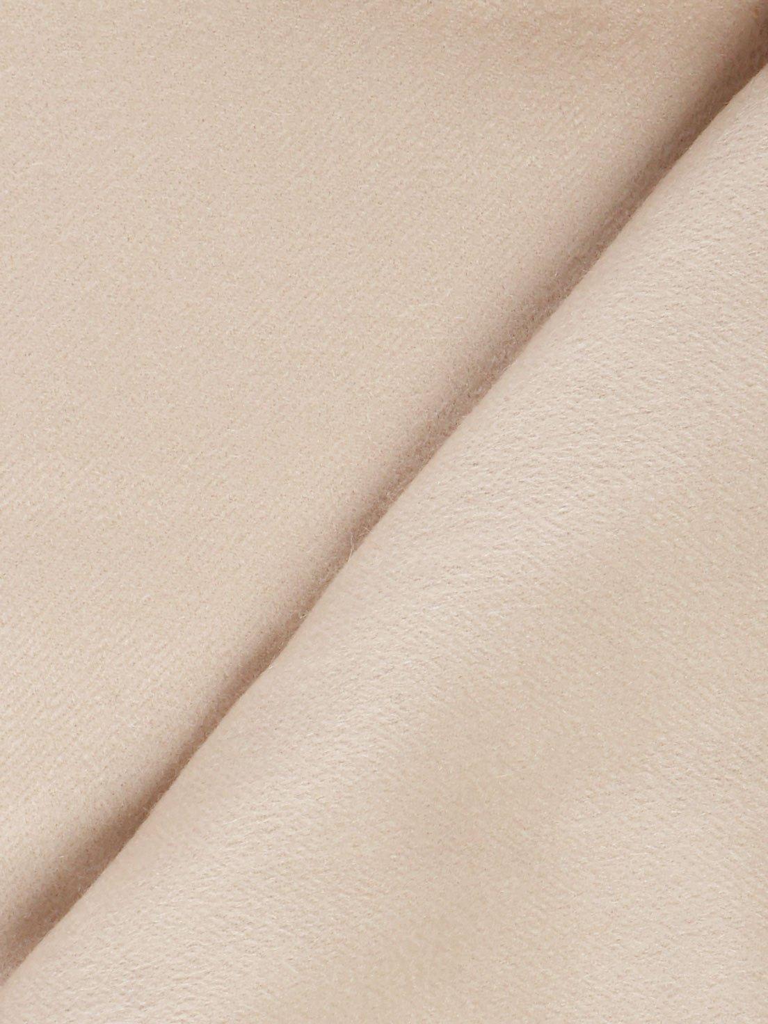 Max Mara Logo Embroidered Fringed Scarf In White