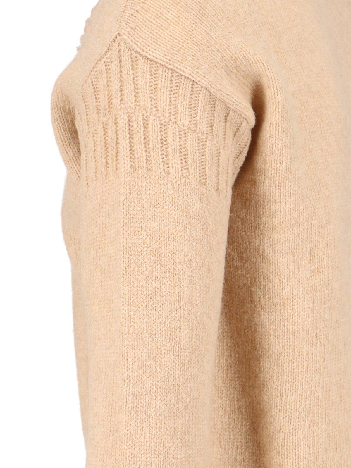 Shop Marni Crewneck Long-sleeved Jumper In Beige