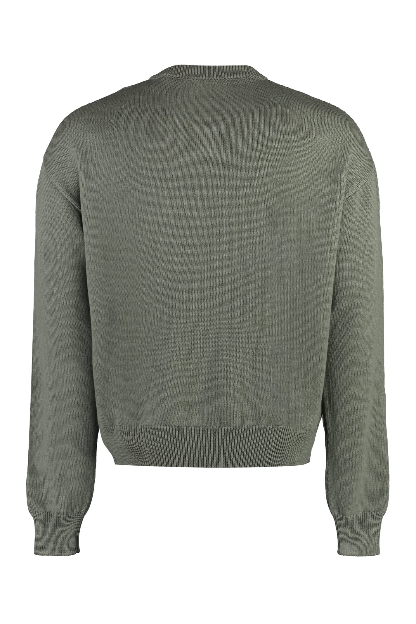 Shop Moschino Virgin Wool Sweater In Green