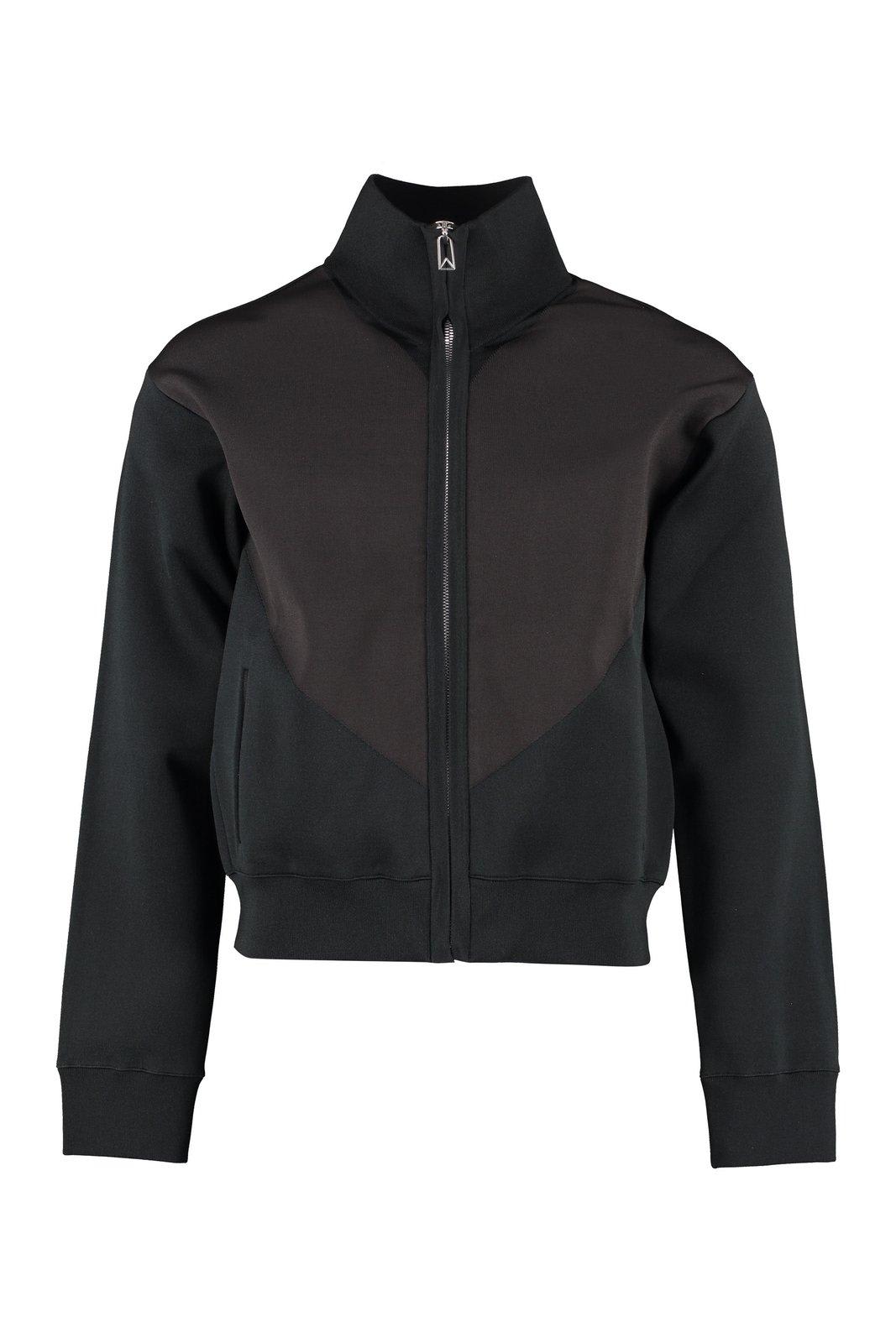 Shop Bottega Veneta Two-tone Jacket In Black