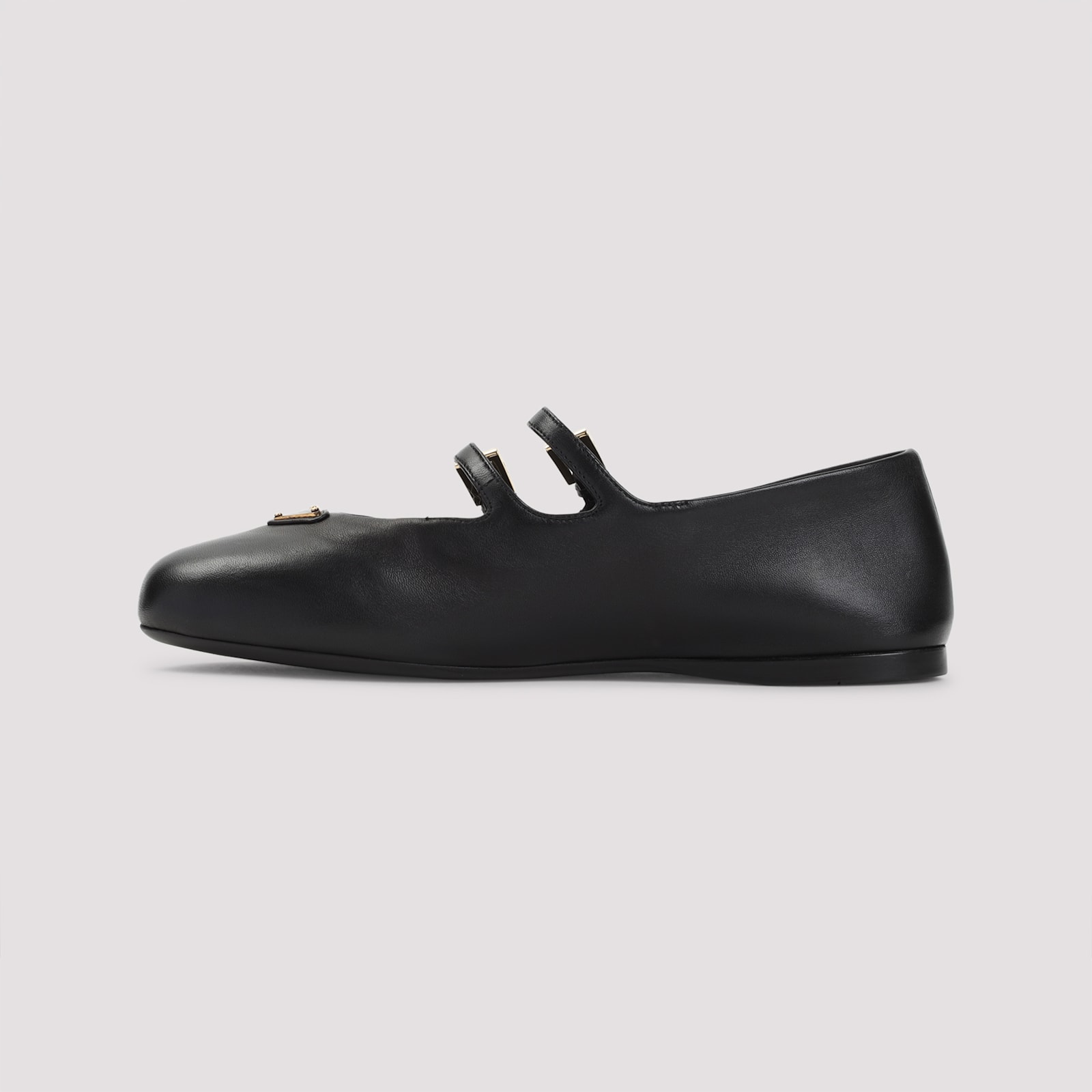 Prada Women Nappa Leather Ballerinas In Black