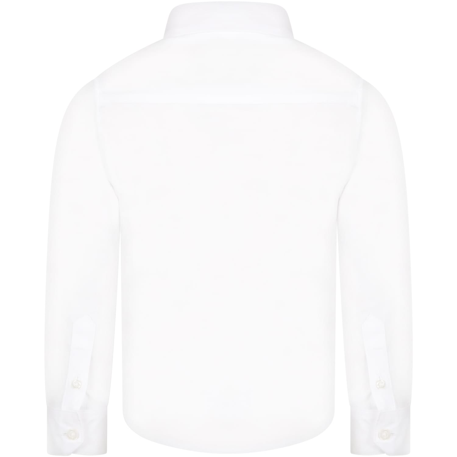 Shop Hugo Boss White Shirt For Boy With Logo