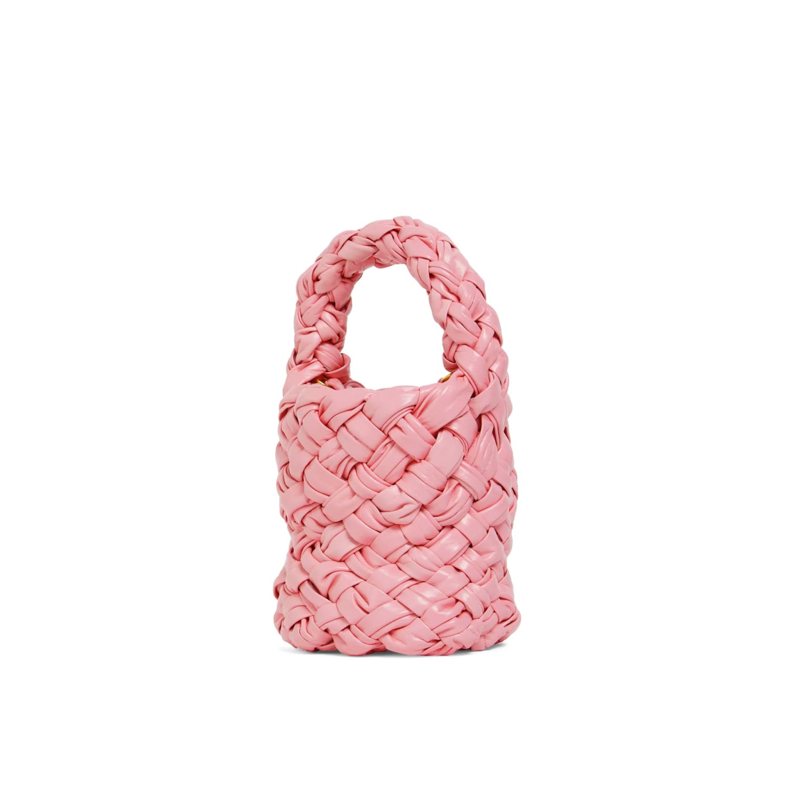 Shop Bottega Veneta Kalimero Bucket Bag In Pink