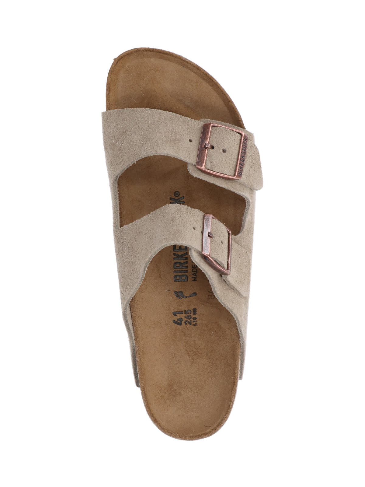 Birkenstock Arizona Suede Sandals In Gray