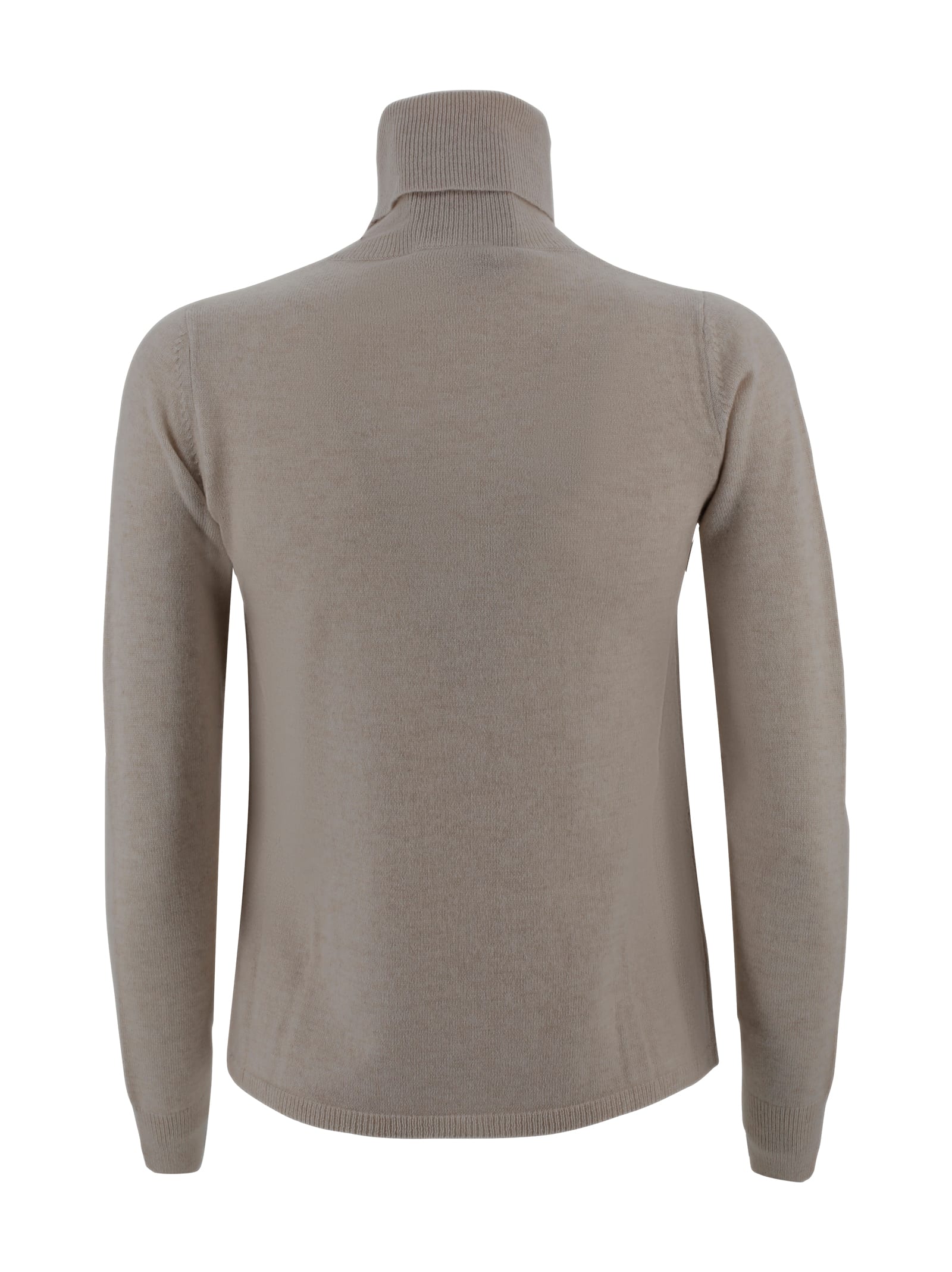 Max Mara Turtleneck Jumper In Brown