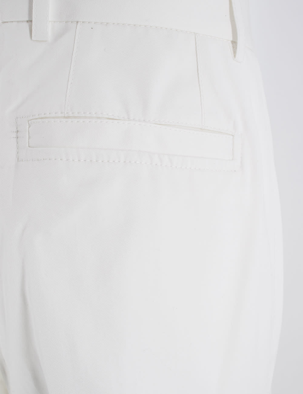 Shop Brioni Trousers In White