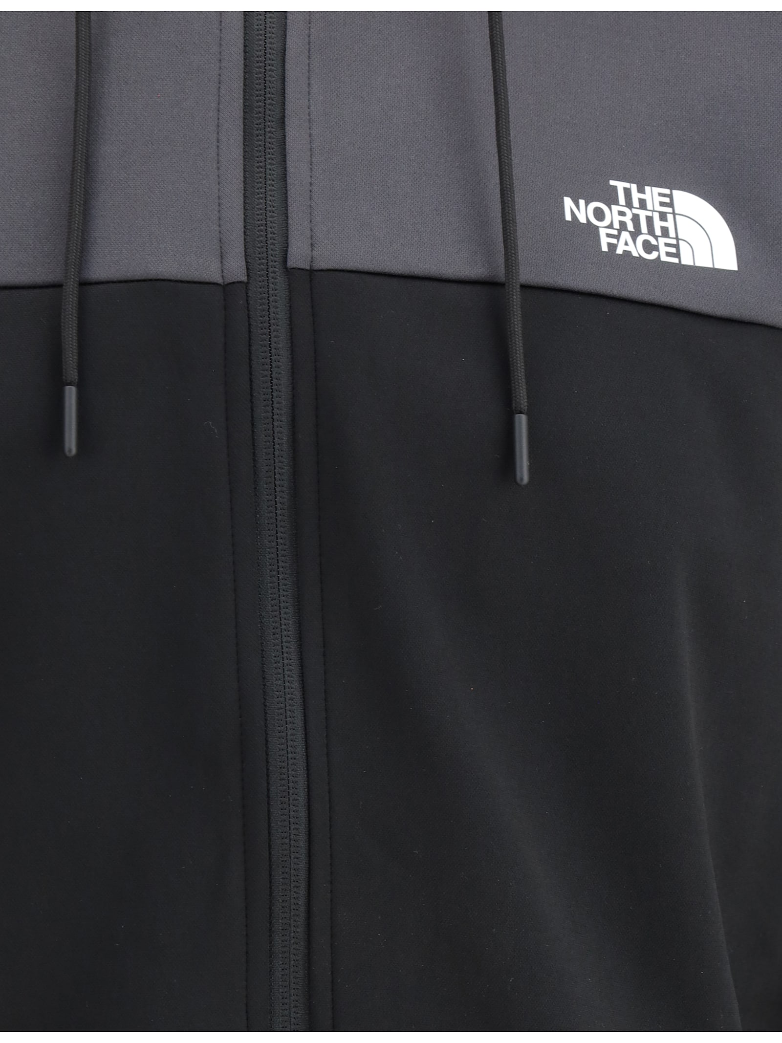 Shop The North Face Reaxion Fleece Hoodie In Tnf Black/asphalt Grey