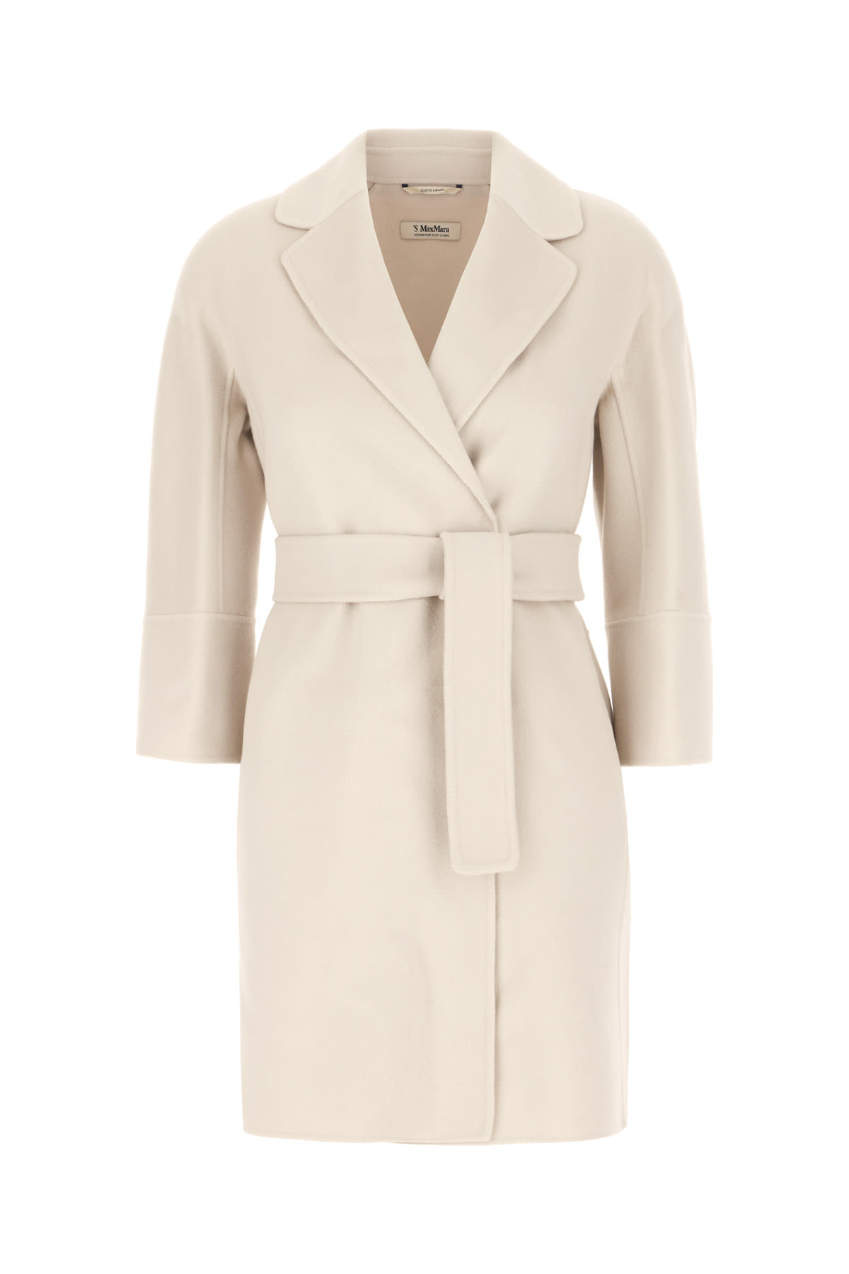 'S Max Mara Chalk Wool Coat