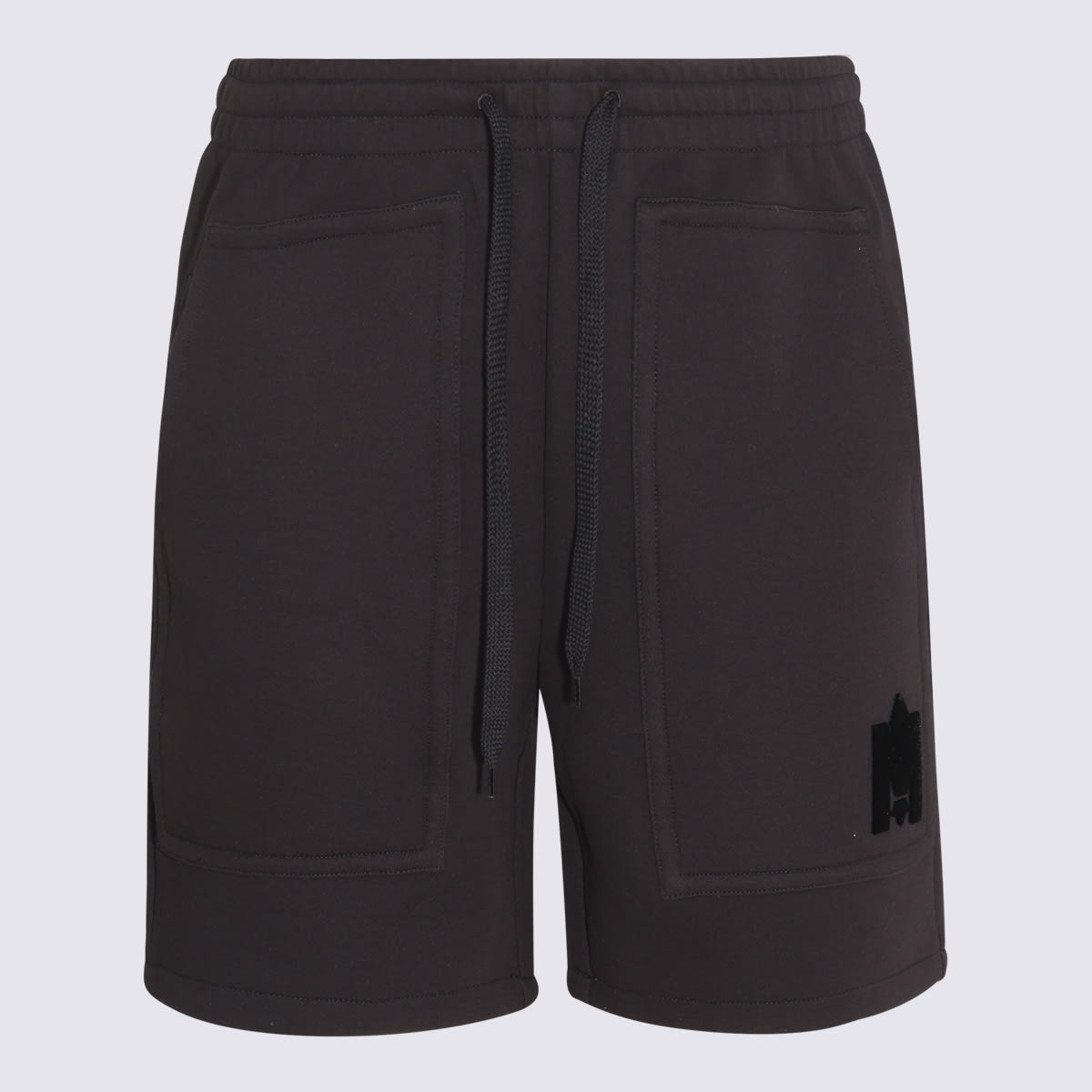 Shop Mackage Black Cotton Shorts