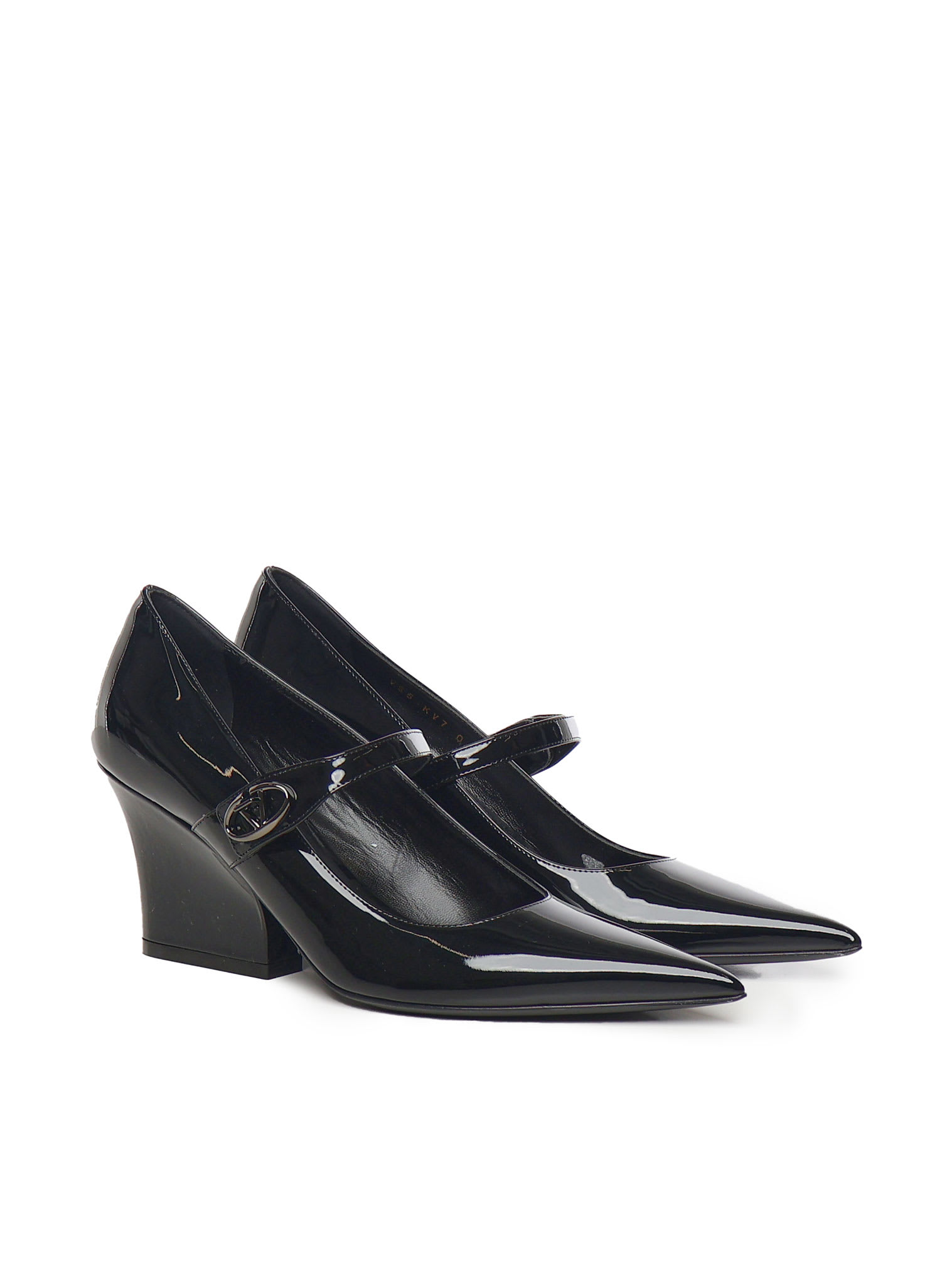 Shop Valentino Pointed Toe Mary Jane Pumps In Black