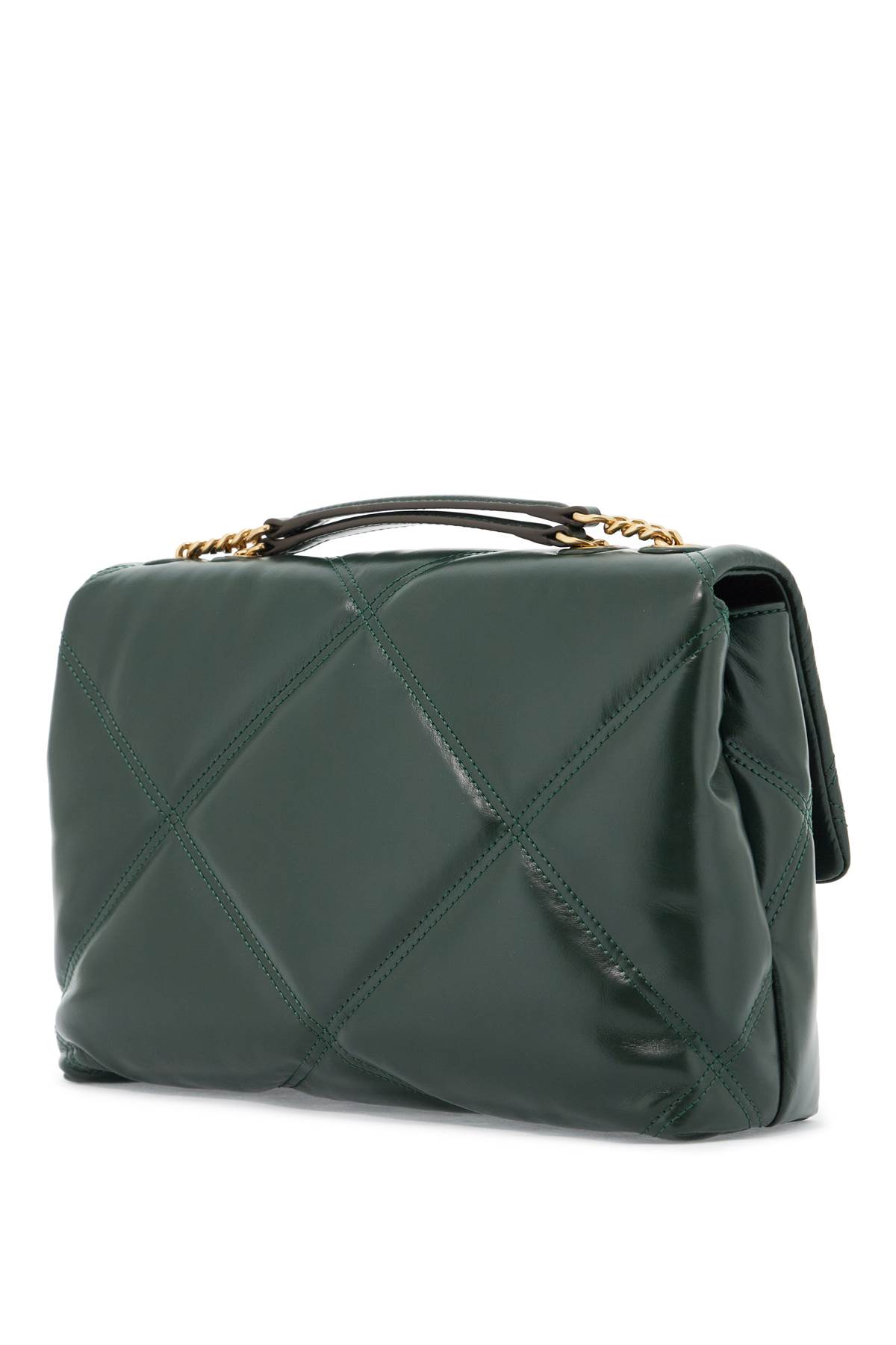 Shop Tory Burch Kira Shoulder Bag In Fir Tree (green)